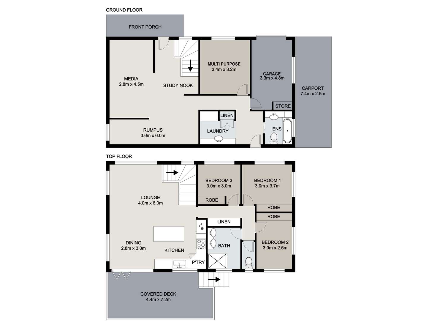 Floorplan of Homely house listing, 74 Bunya Park Drive, Eatons Hill QLD 4037