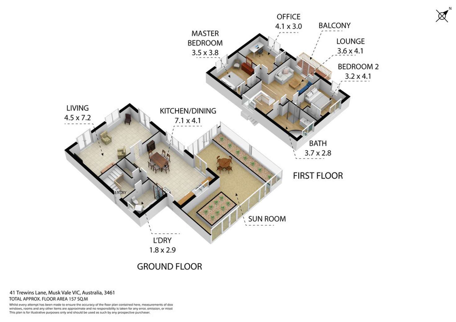 Floorplan of Homely house listing, 41 Trewins Lane, Daylesford VIC 3460