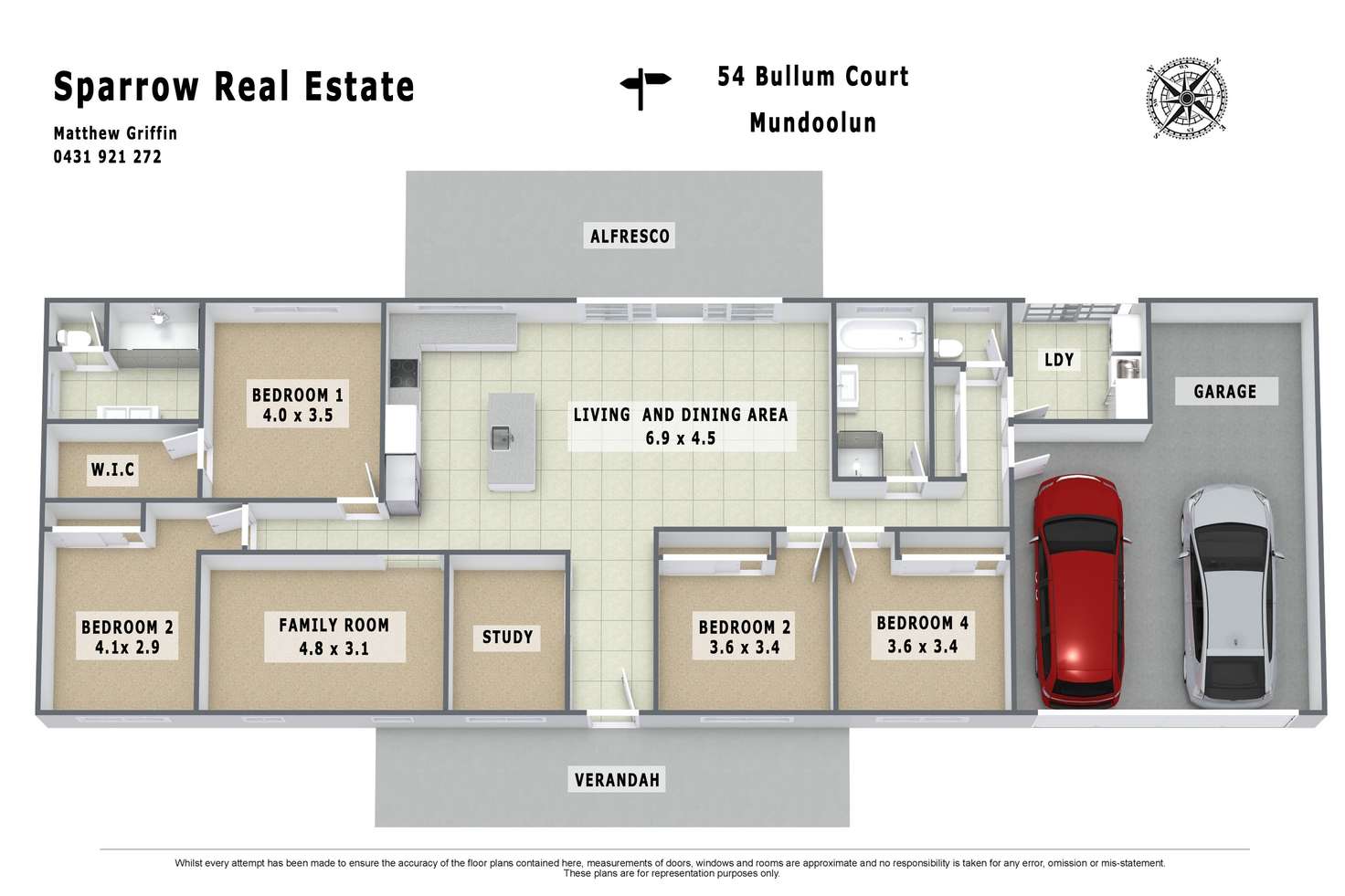 Floorplan of Homely house listing, 54-58 Bullum Court, Mundoolun QLD 4285