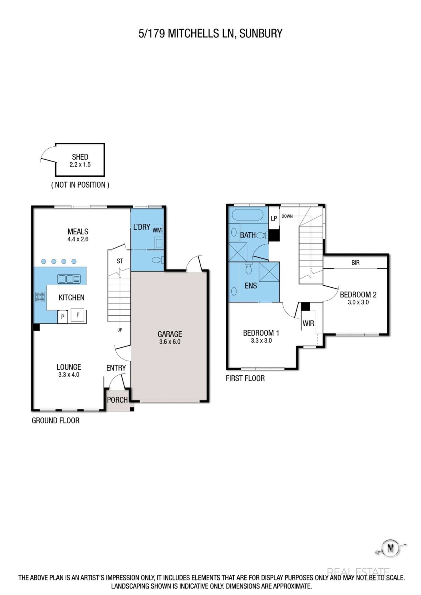Floorplan of Homely townhouse listing, 5/179 Mitchells Lane, Sunbury VIC 3429