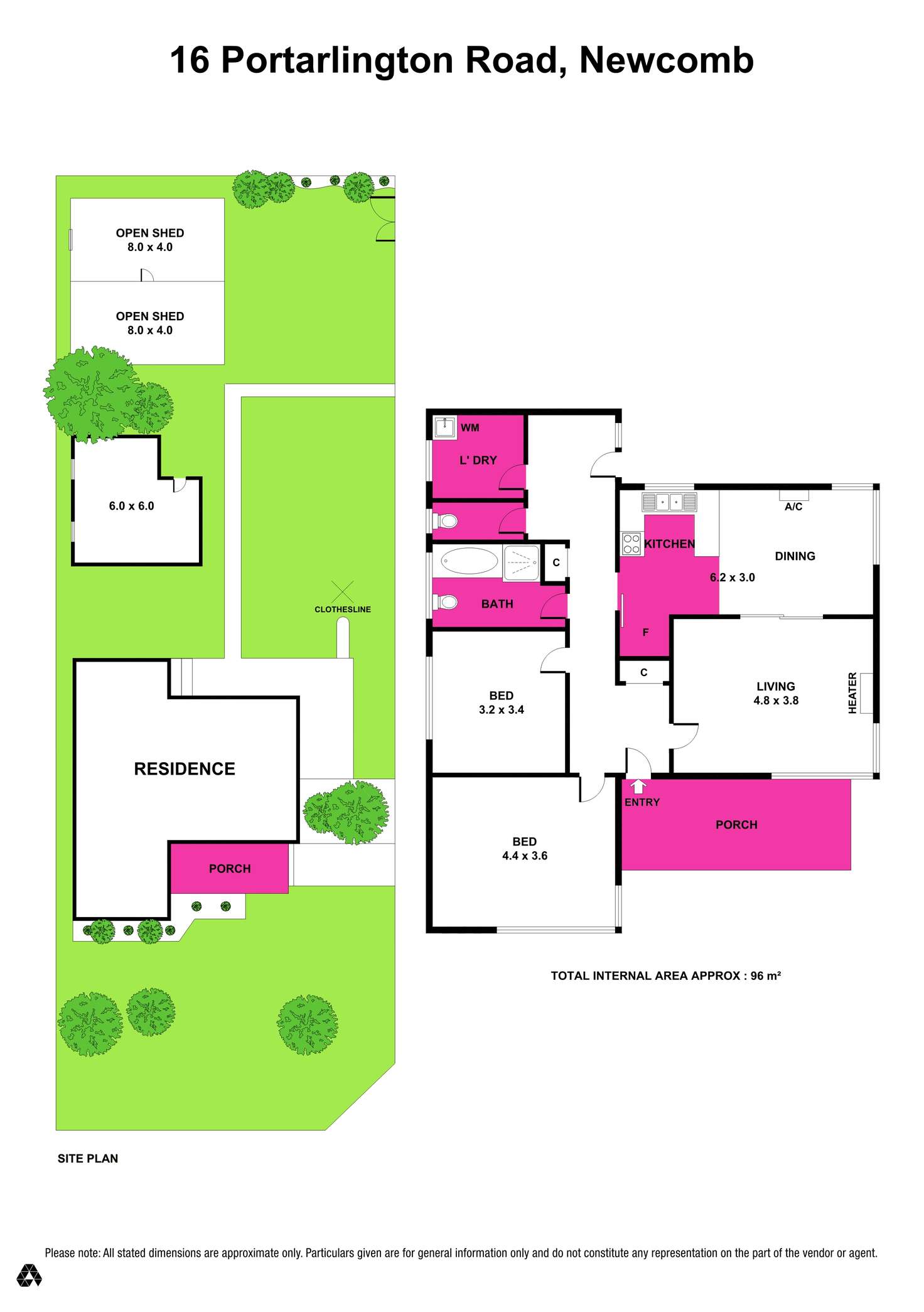 Floorplan of Homely house listing, 16 Portarlington Road, Newcomb VIC 3219