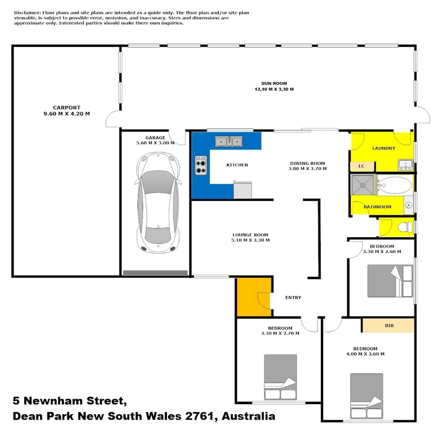 Floorplan of Homely house listing, 5 Newnham Street, Dean Park NSW 2761