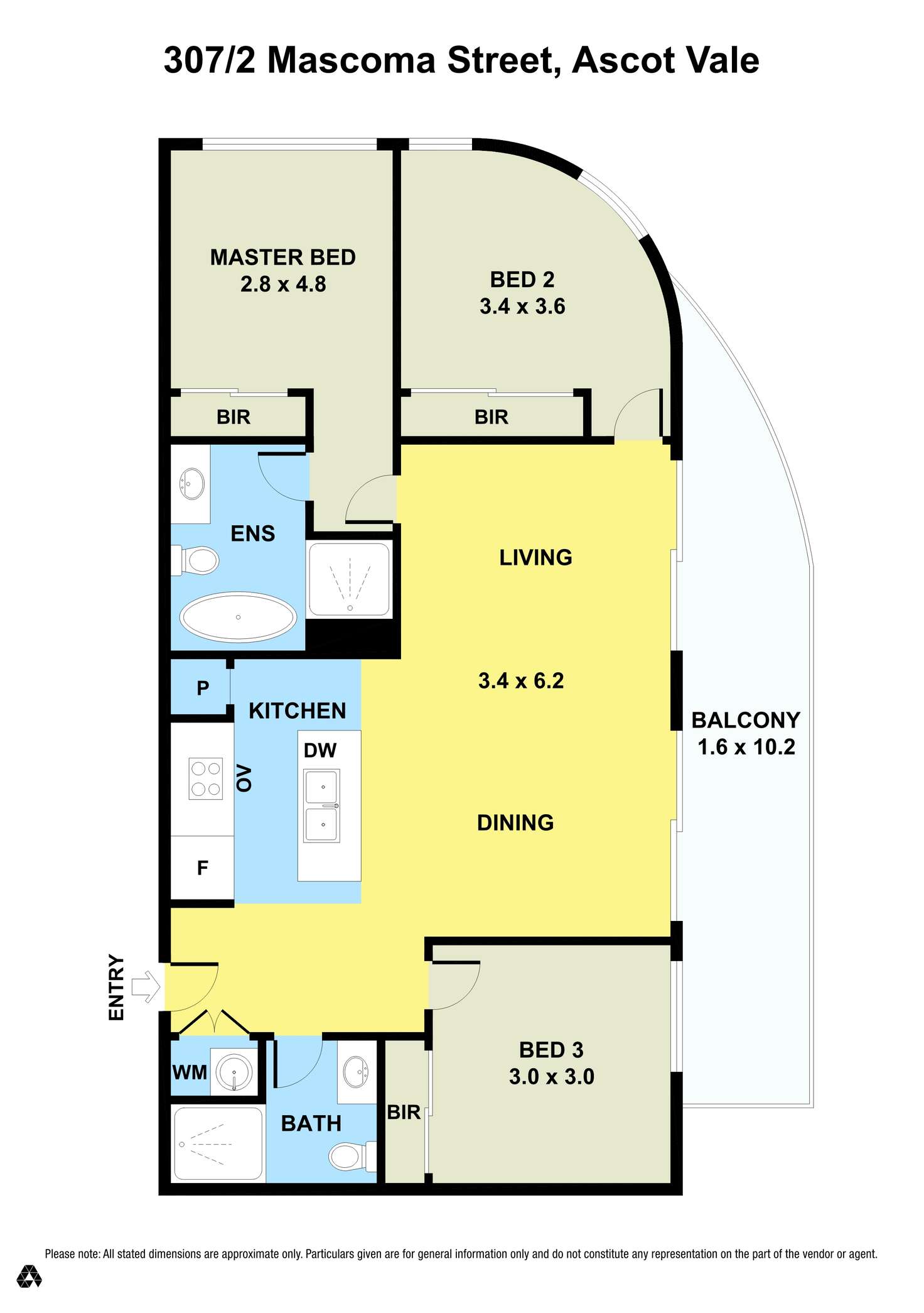 Floorplan of Homely apartment listing, 307/2 Mascoma Street, Ascot Vale VIC 3032