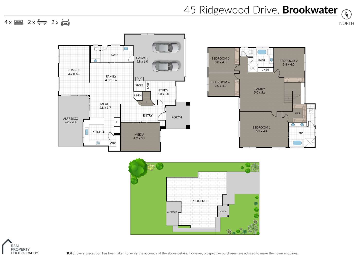 Floorplan of Homely house listing, 45 Ridgewood Drive, Brookwater QLD 4300