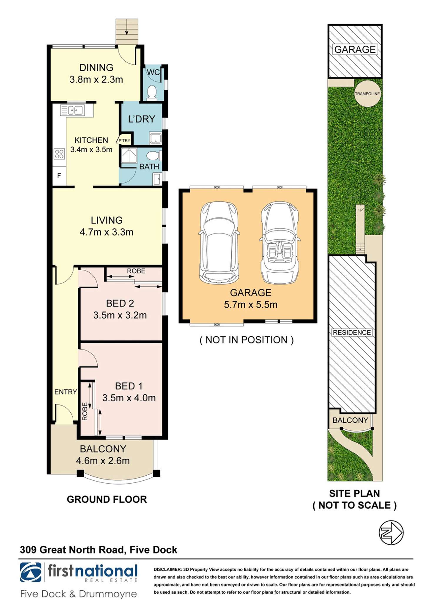 Floorplan of Homely semiDetached listing, 309 Great North Road, Five Dock NSW 2046