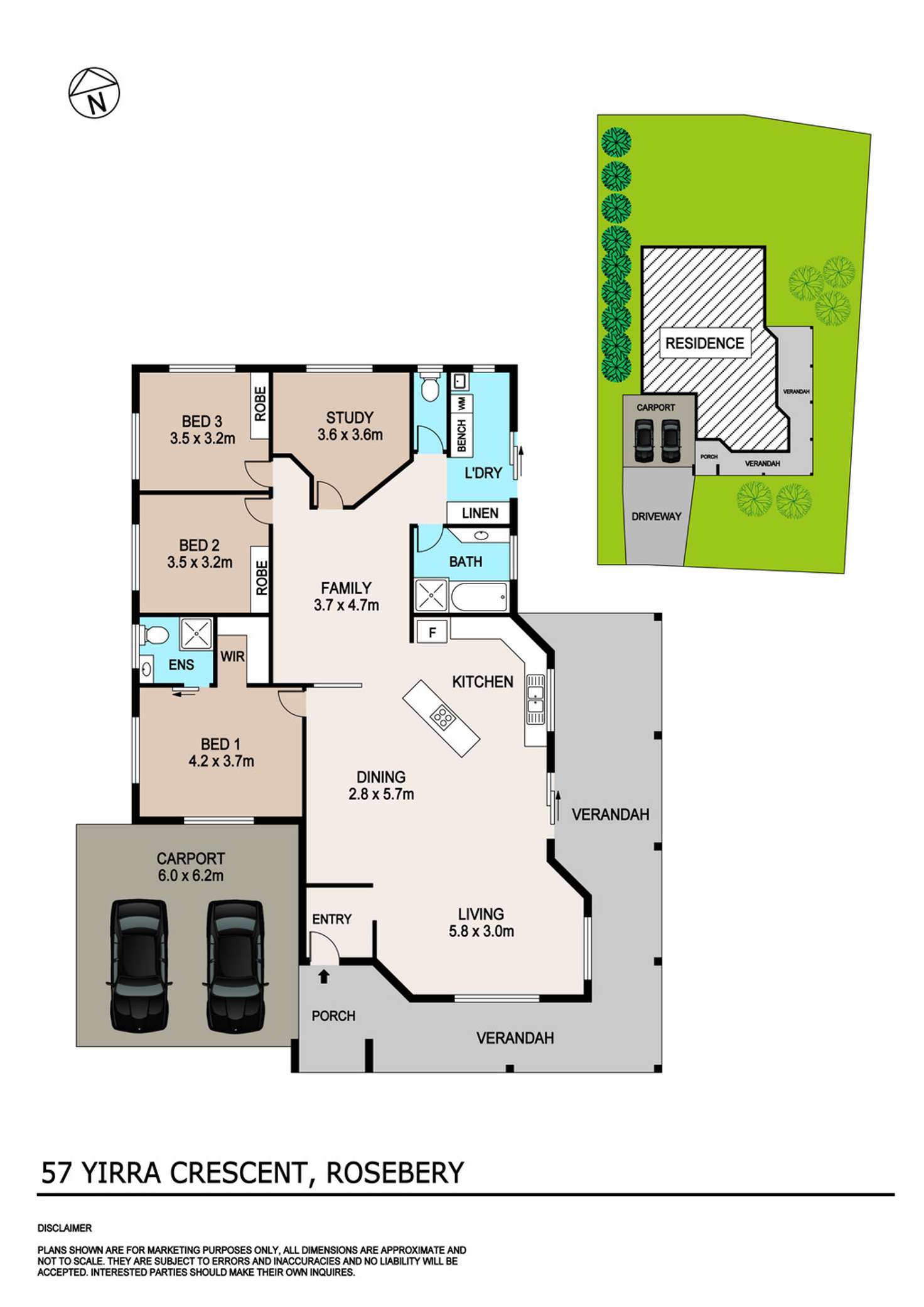 Floorplan of Homely house listing, 57 Yirra Crescent, Rosebery NT 832