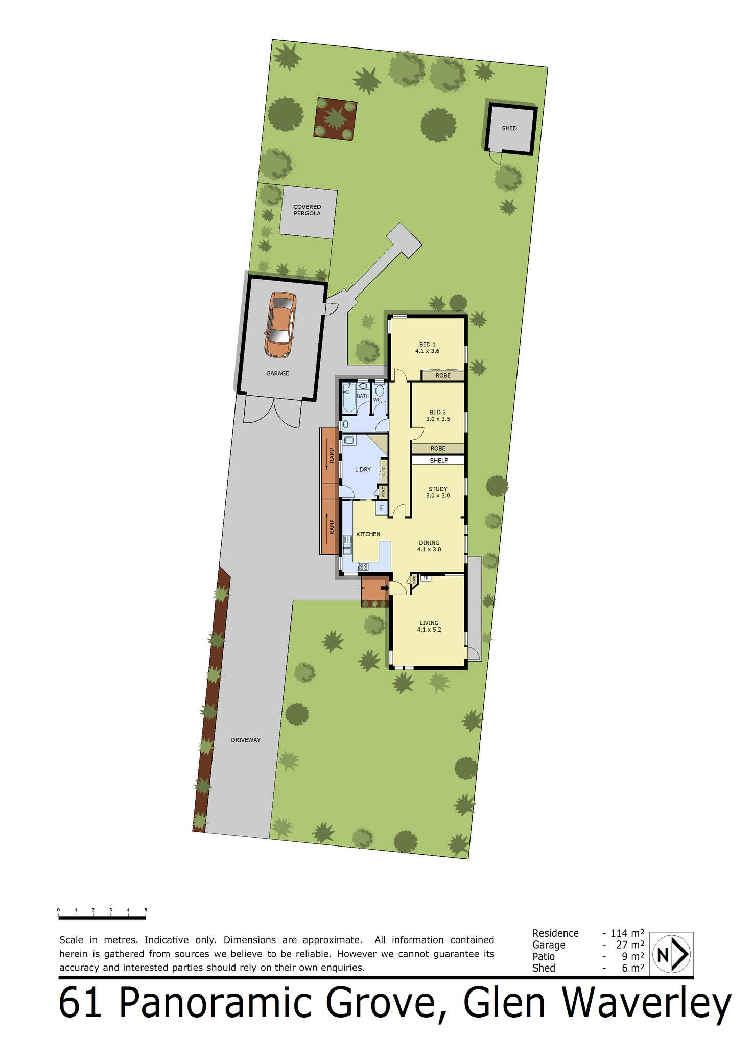 Floorplan of Homely house listing, 61 Panoramic Grove, Glen Waverley VIC 3150