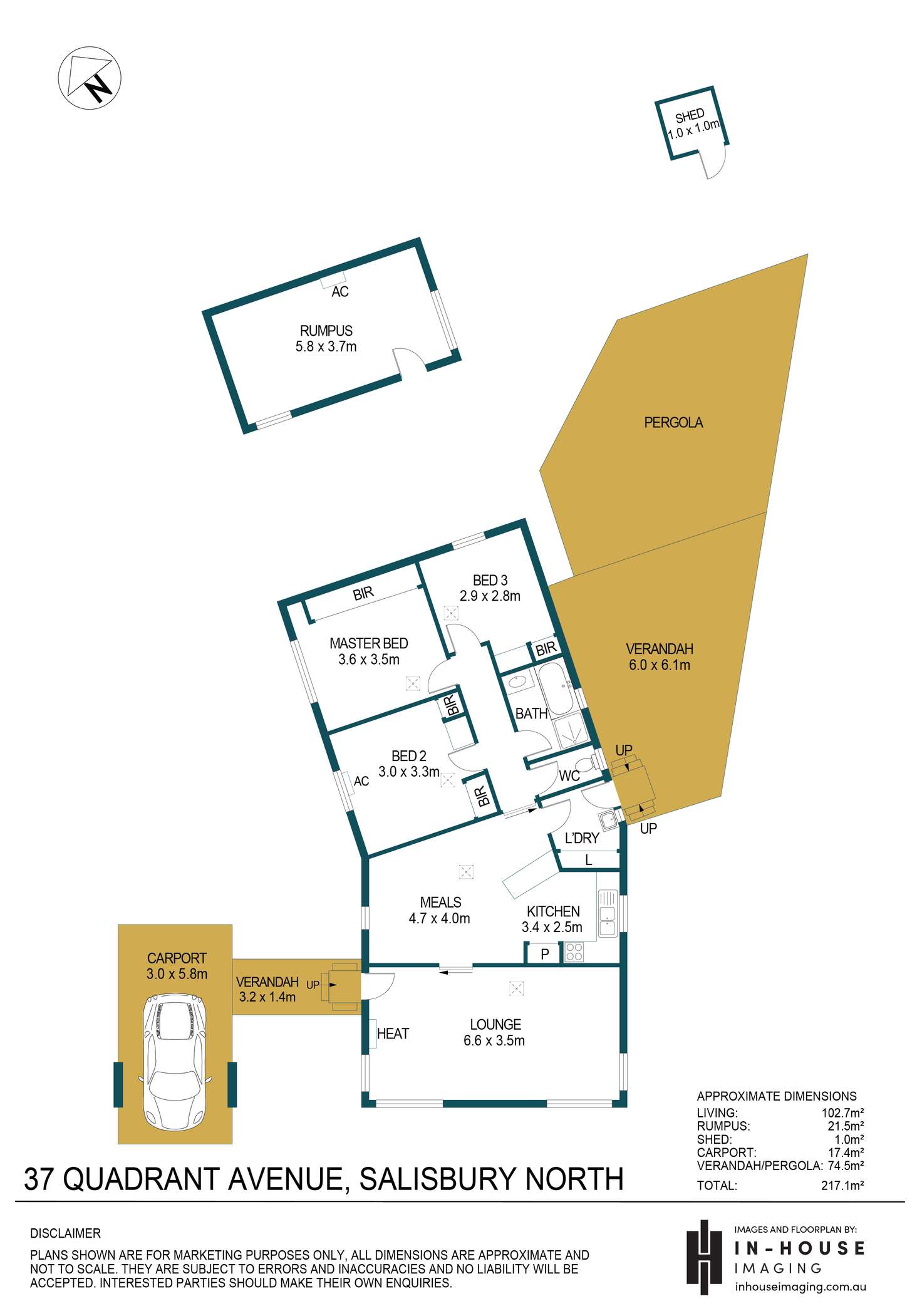 Floorplan of Homely house listing, 37 Quadrant Avenue, Salisbury North SA 5108