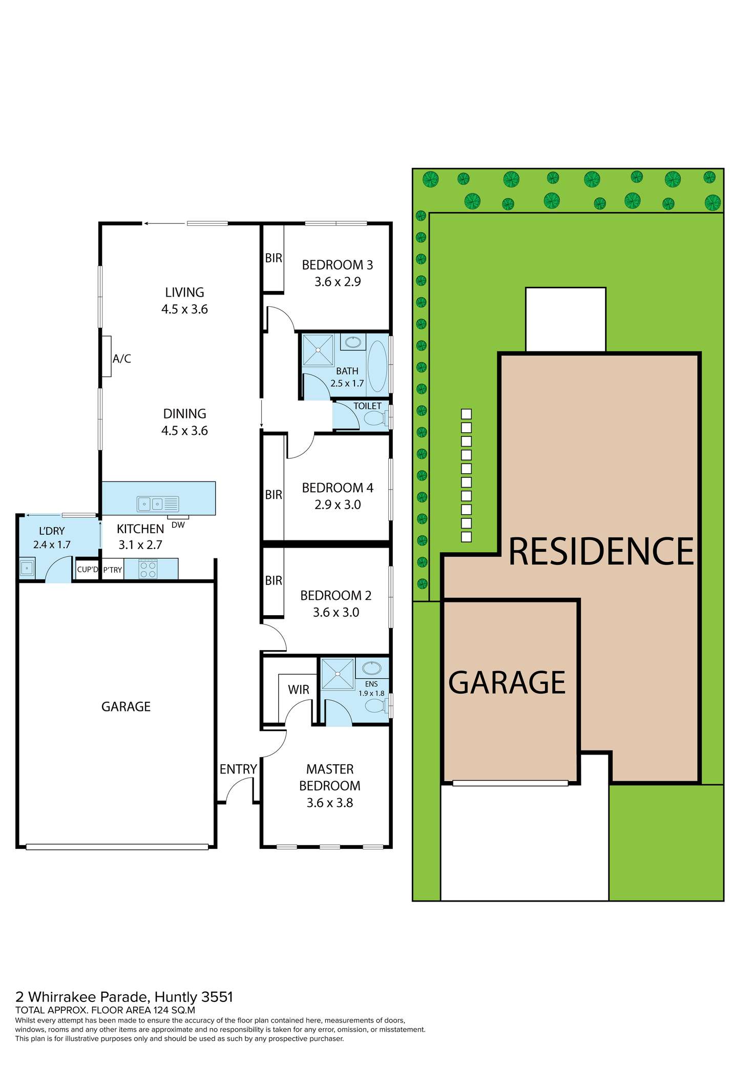 Floorplan of Homely house listing, 2 Whirrakee Parade, Huntly VIC 3551