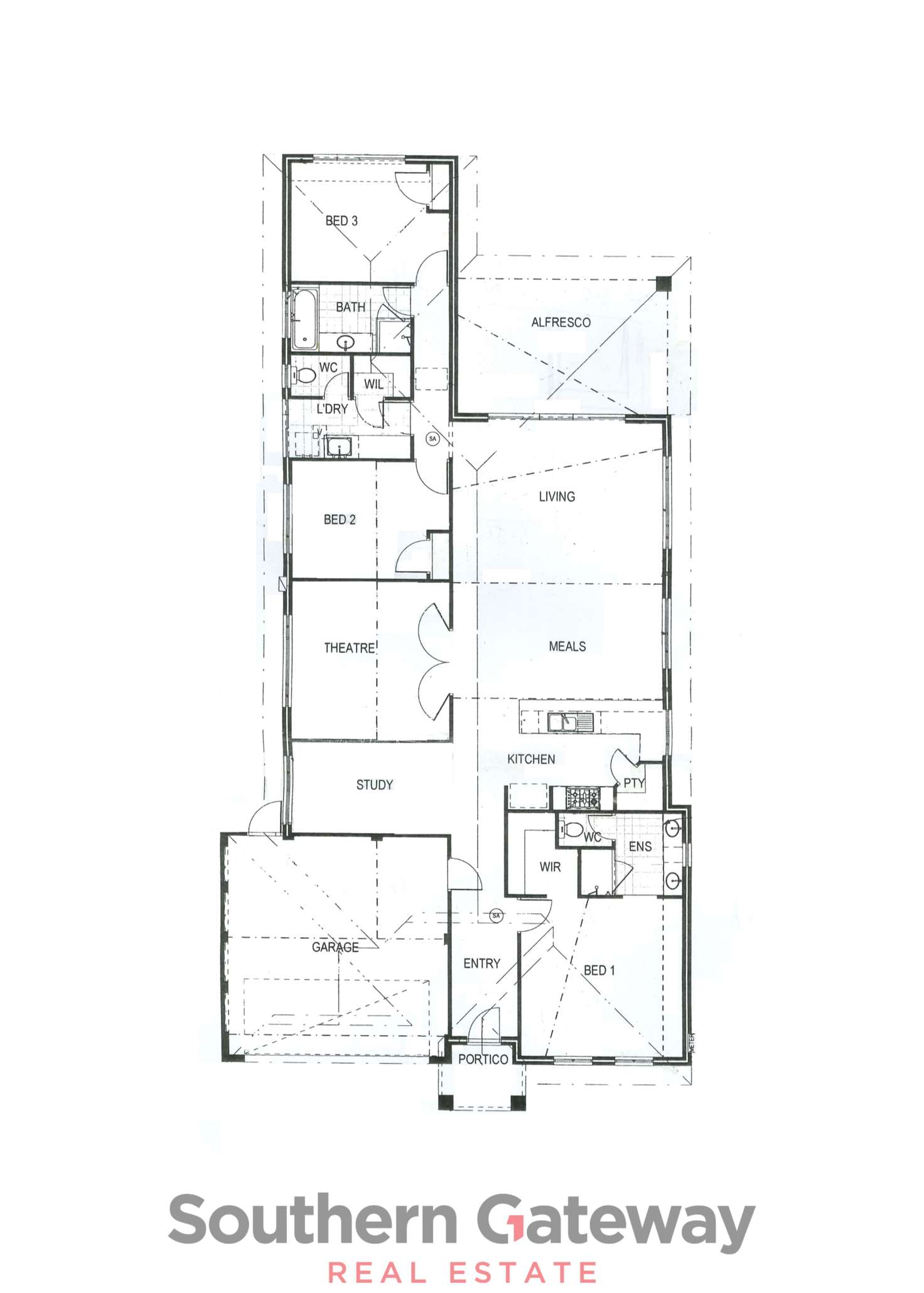 Floorplan of Homely house listing, 7 Halstead Turn, Wellard WA 6170