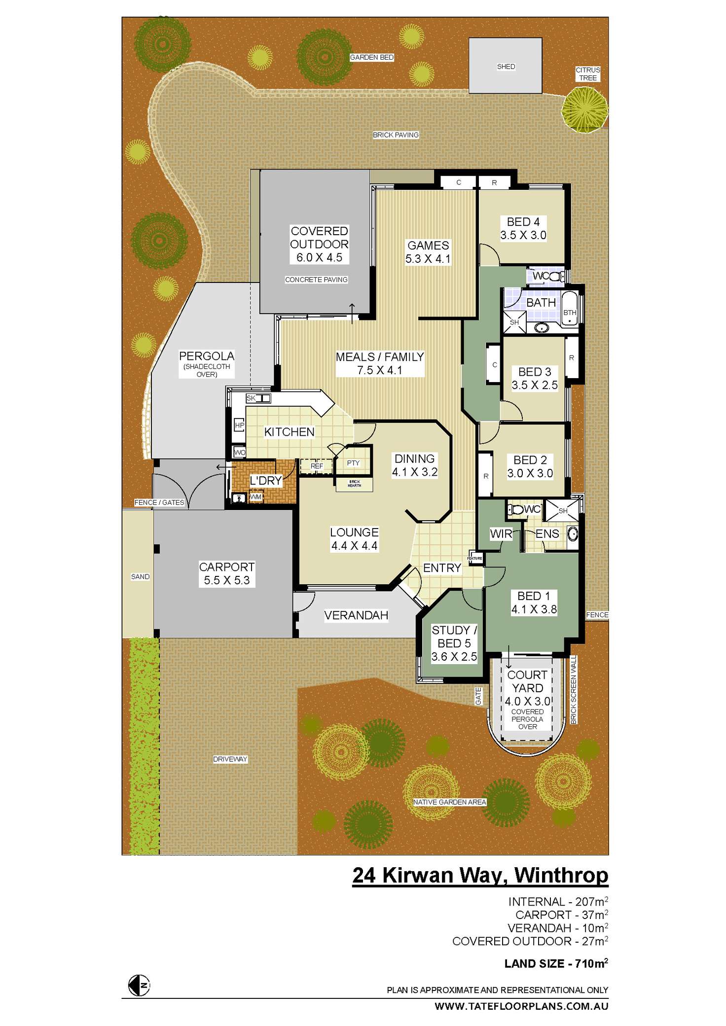 Floorplan of Homely house listing, 24 Kirwan Way, Winthrop WA 6150