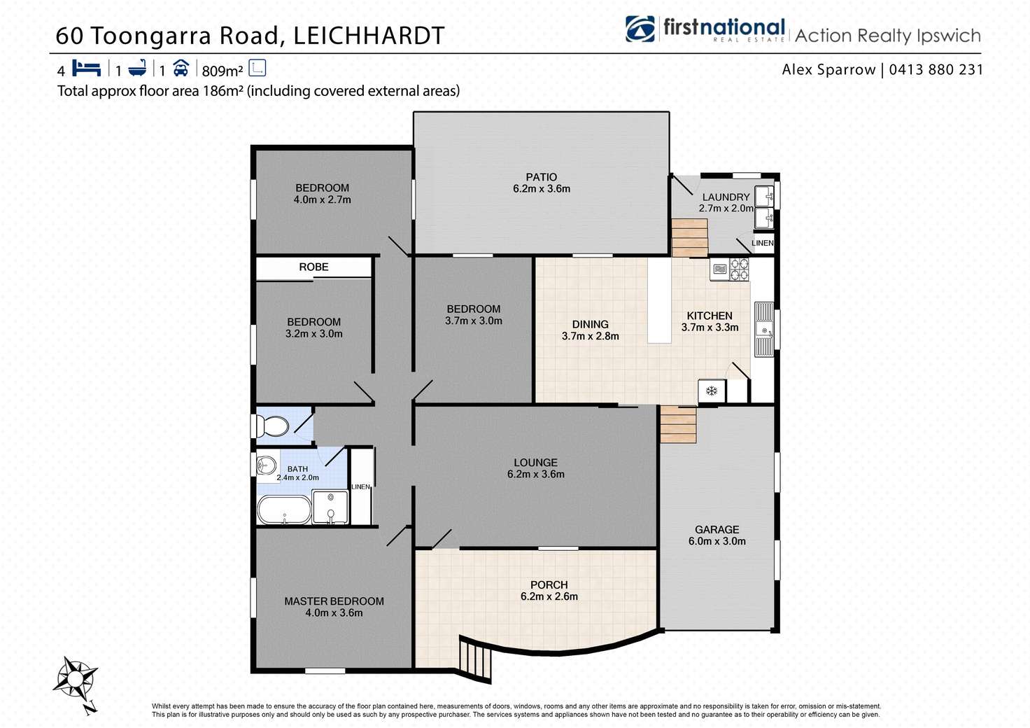 Floorplan of Homely house listing, 60 Toongarra Road, Leichhardt QLD 4305