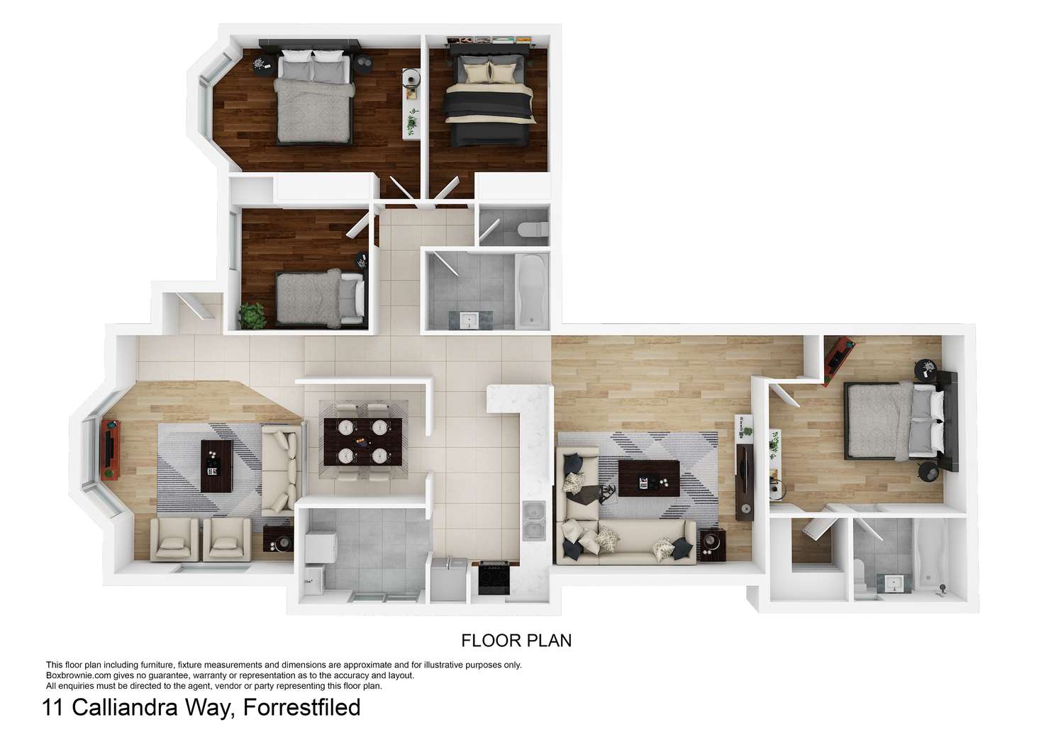 Floorplan of Homely house listing, 11 Calliandra Way, Forrestfield WA 6058