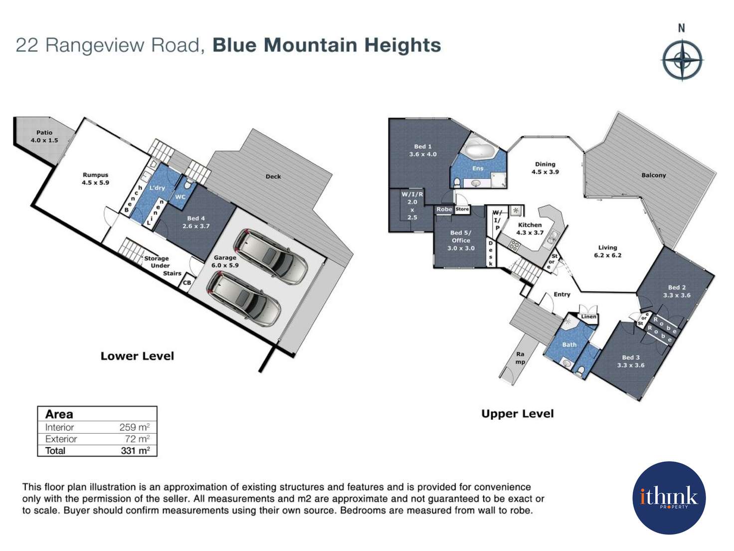 Floorplan of Homely house listing, 22 Rangeview Road, Blue Mountain Heights QLD 4350