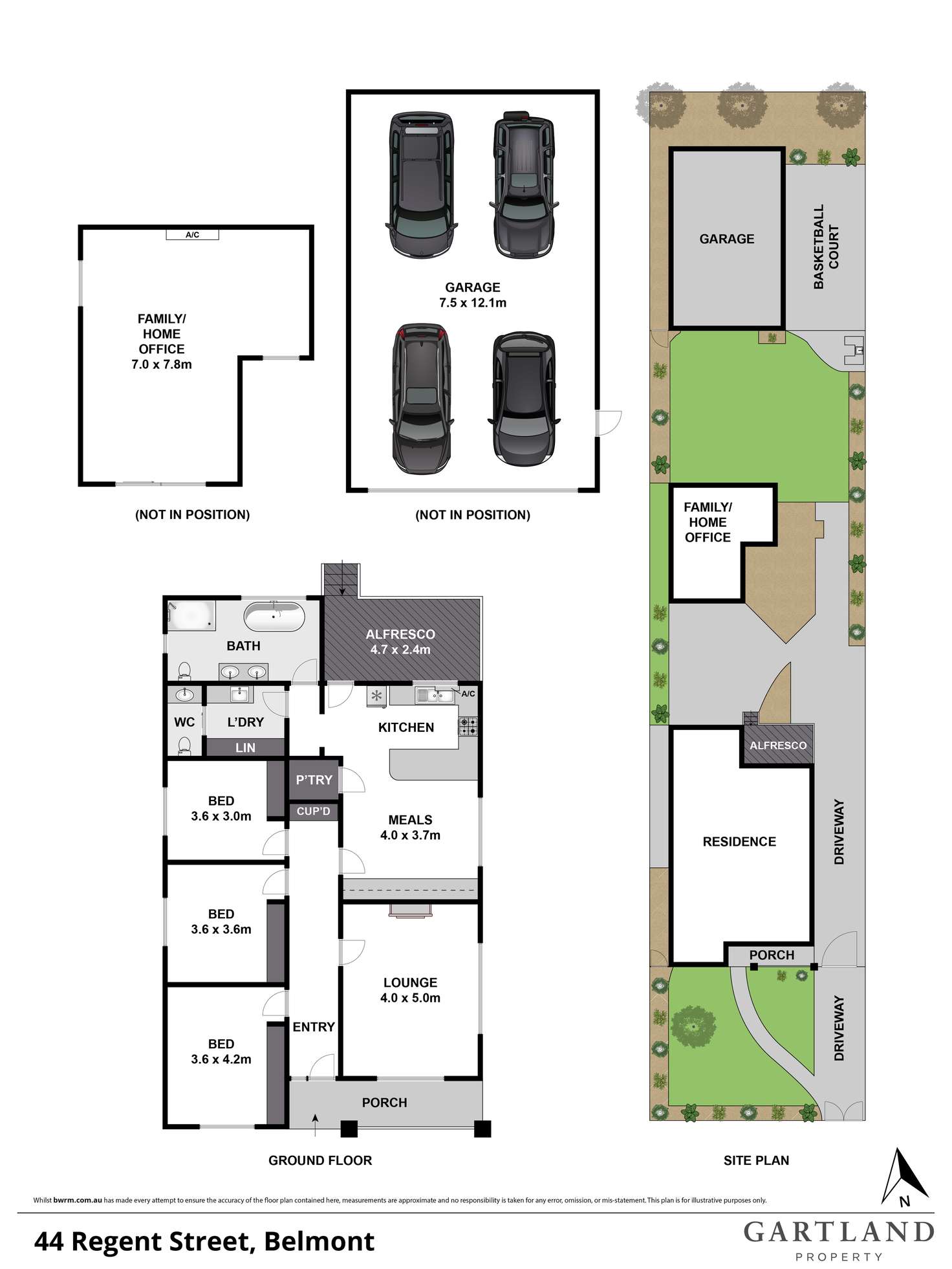 Floorplan of Homely house listing, 44 Regent Street, Belmont VIC 3216