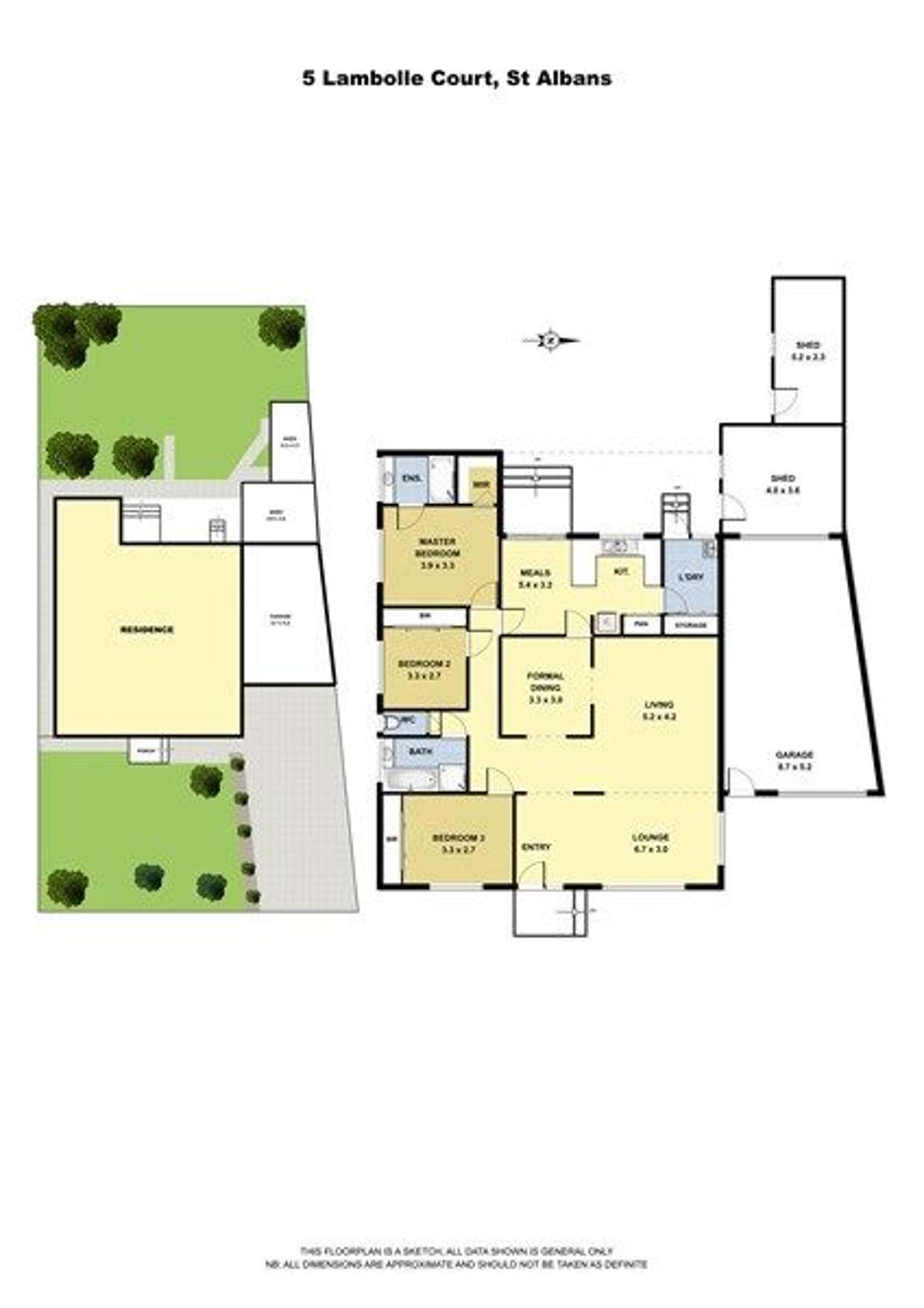Floorplan of Homely house listing, 5 Lambolle Court, St Albans VIC 3021