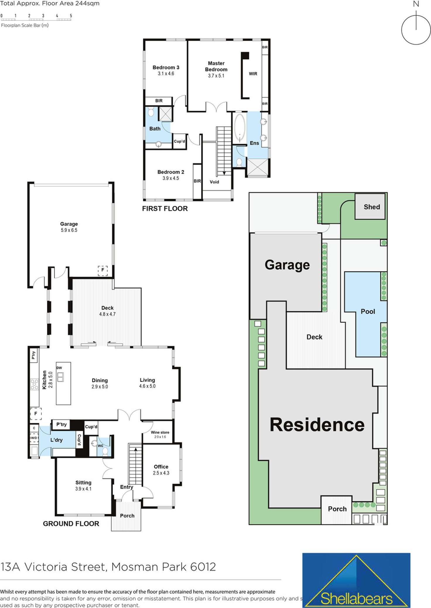 Floorplan of Homely house listing, 13A Victoria Street, Mosman Park WA 6012