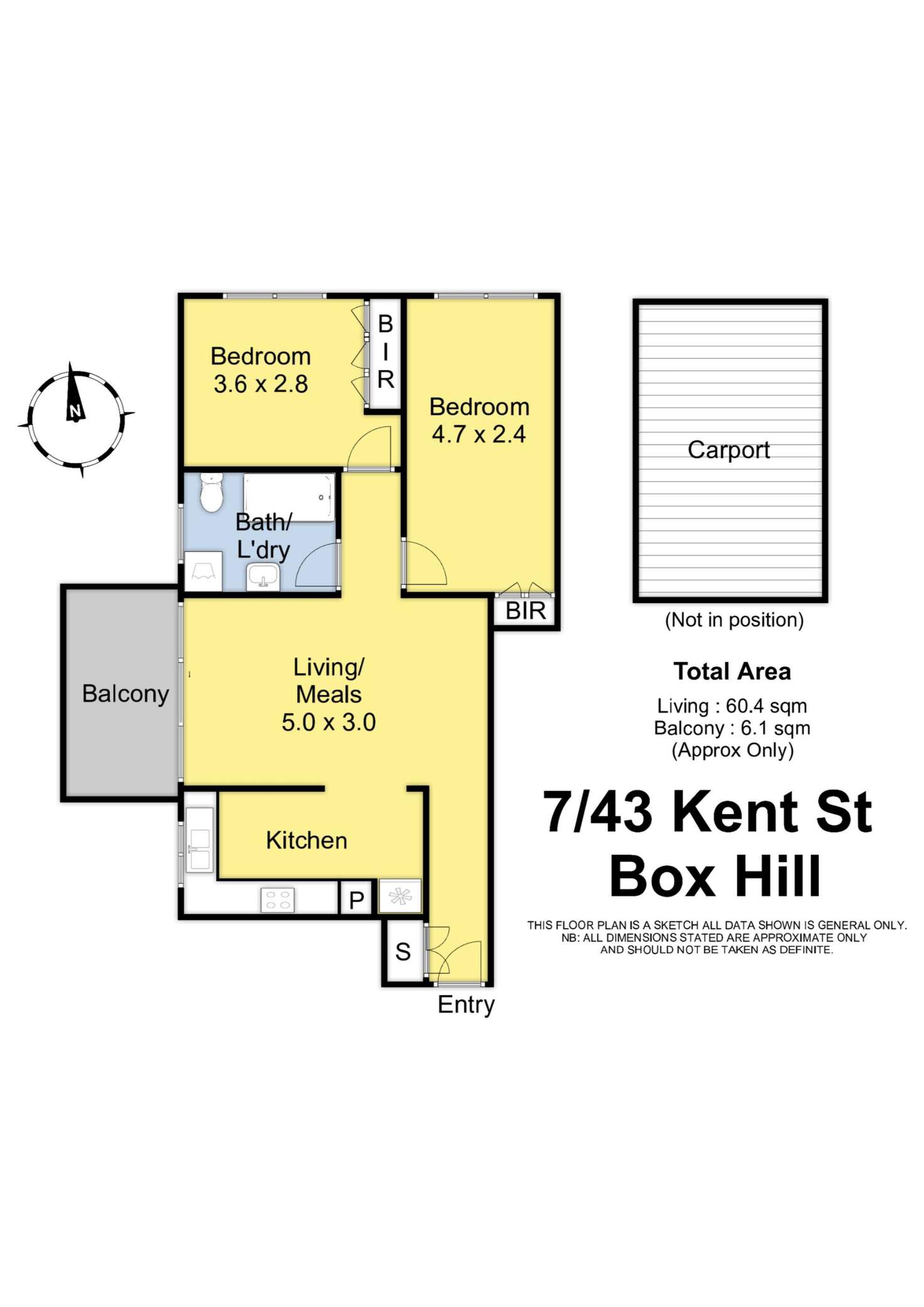 Floorplan of Homely apartment listing, 7/43-45 Kent Road, Box Hill VIC 3128