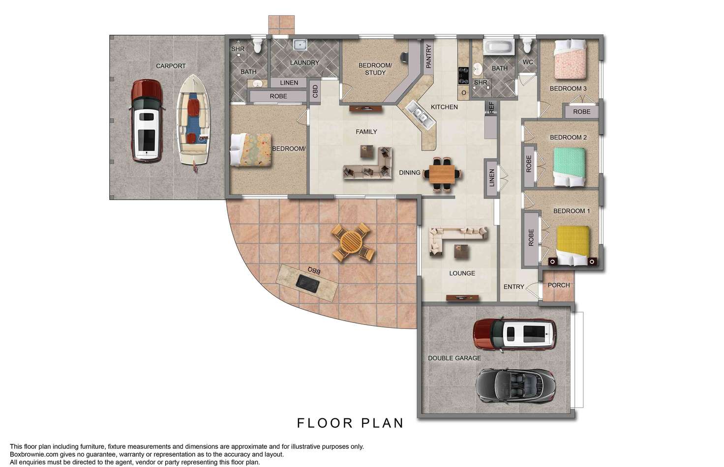 Floorplan of Homely house listing, 6 Cabernet Crescent, Thornlands QLD 4164