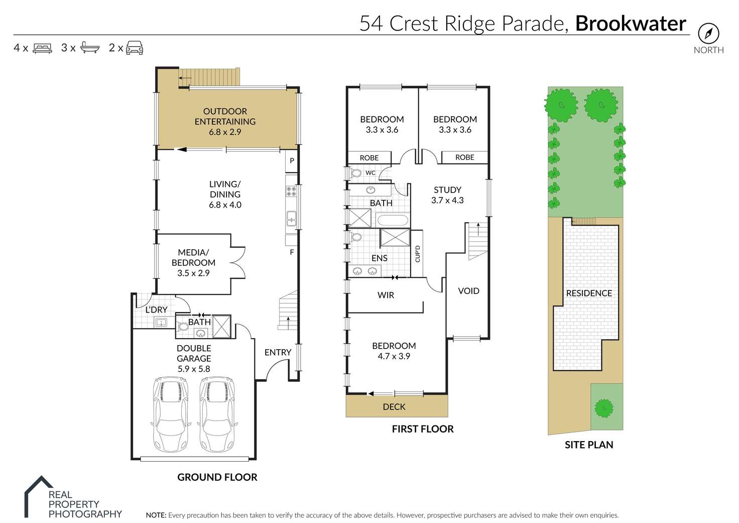 Floorplan of Homely house listing, 54 Crest Ridge Parade, Brookwater QLD 4300