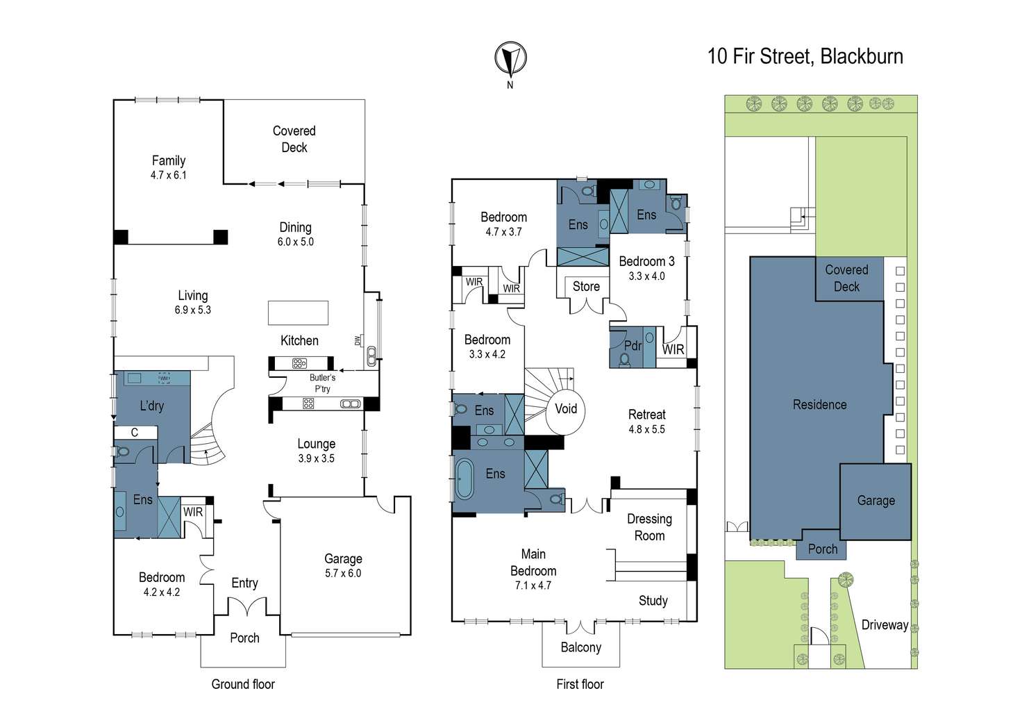 Floorplan of Homely house listing, 10 Fir Street, Blackburn VIC 3130