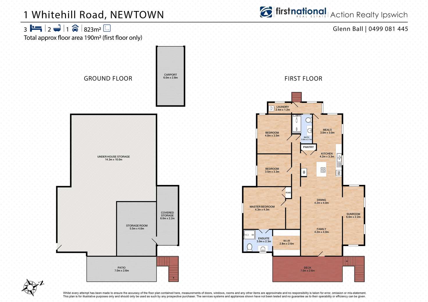 Floorplan of Homely house listing, 1 Whitehill Road, Newtown QLD 4305