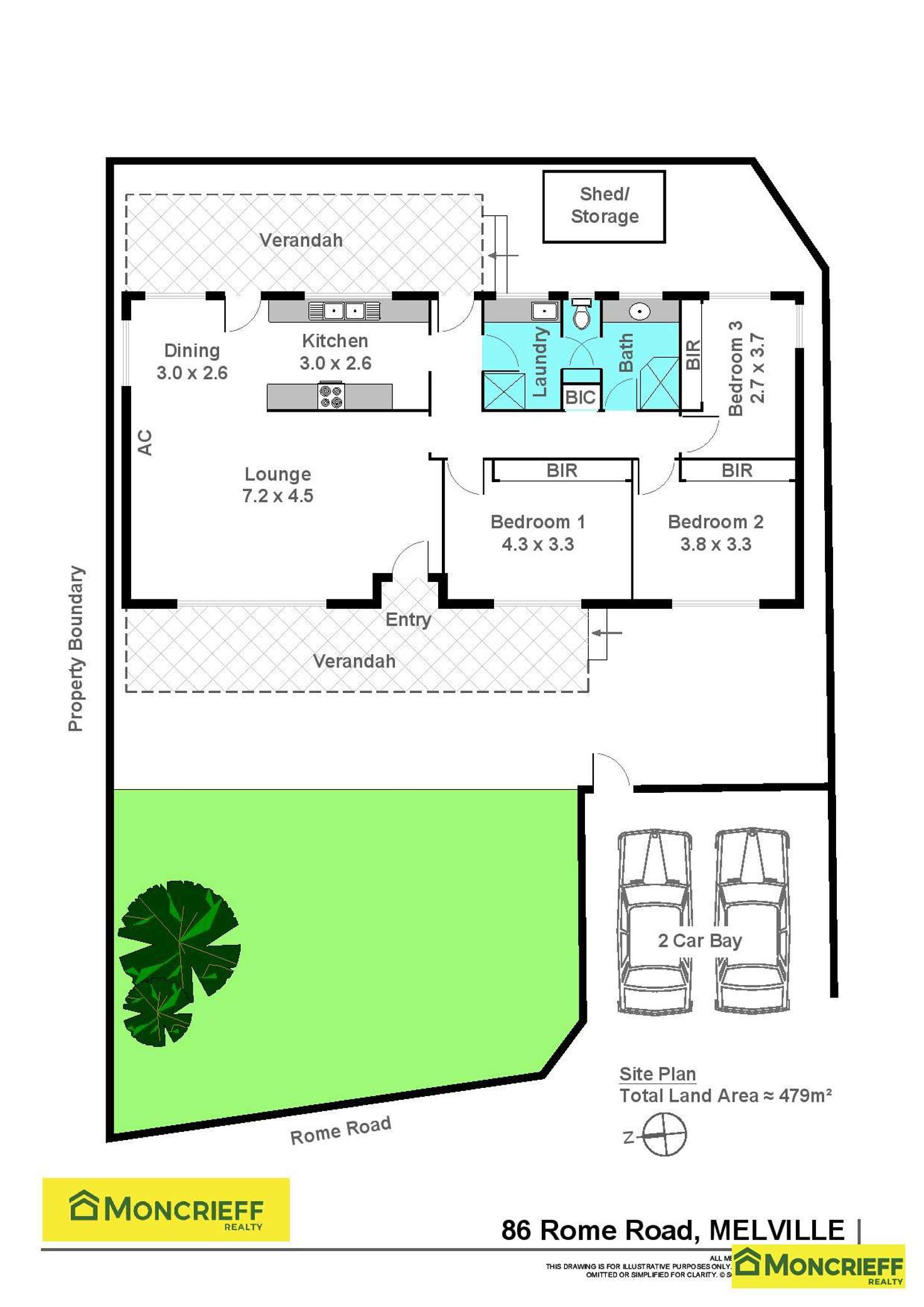 Floorplan of Homely house listing, 86 Rome Road, Melville WA 6156