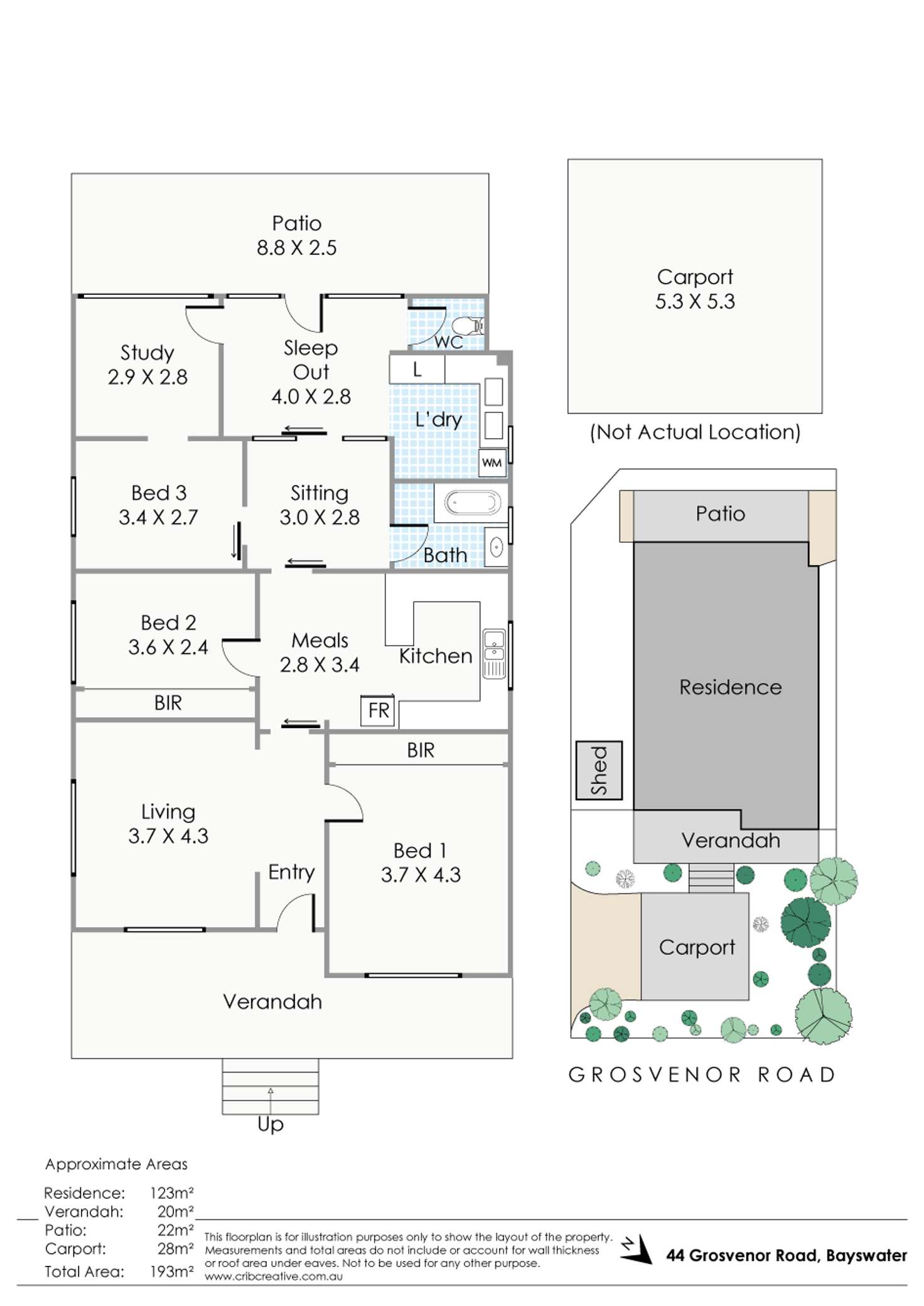 Floorplan of Homely house listing, 44 Grosvenor Road, Bayswater WA 6053