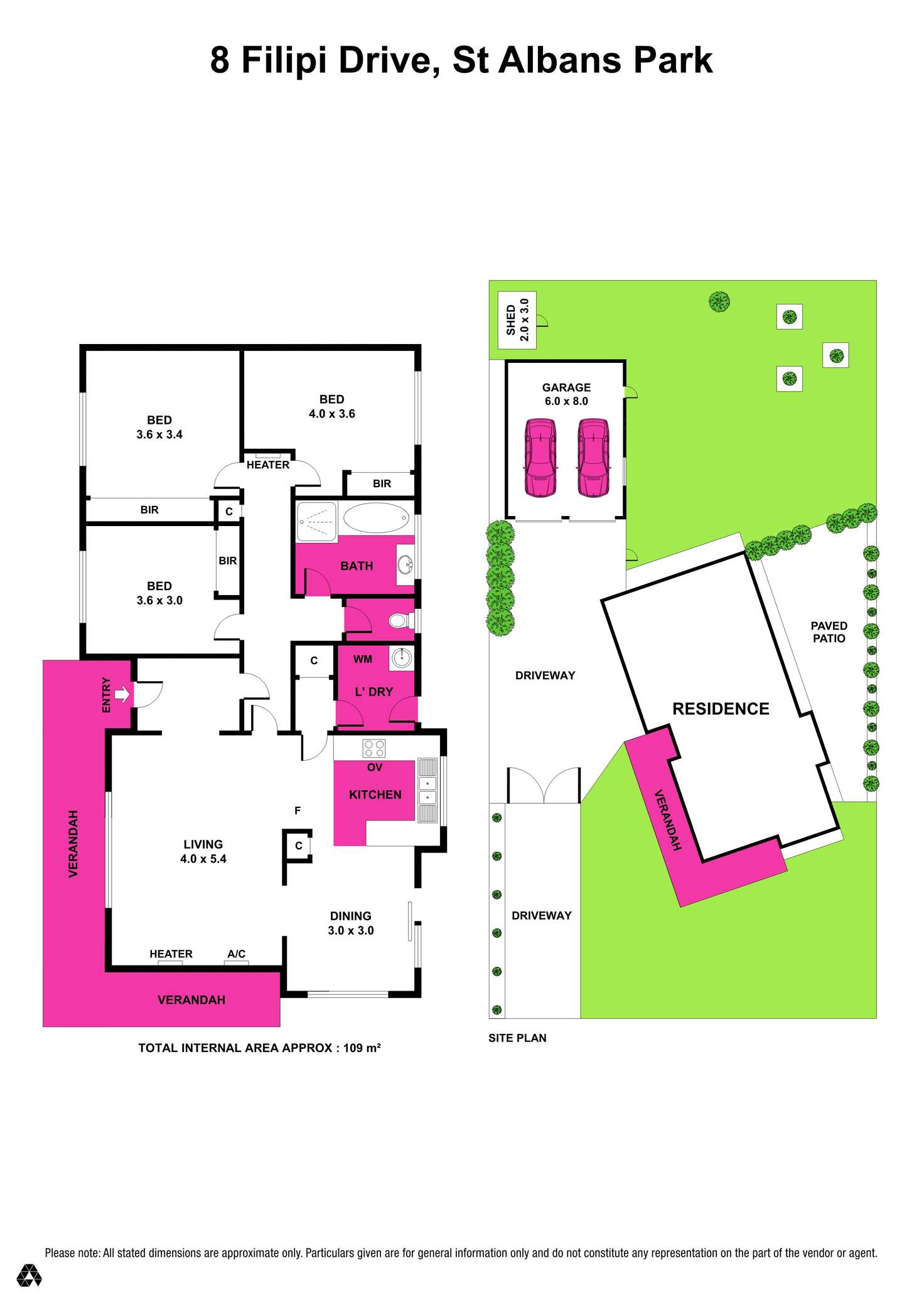 Floorplan of Homely house listing, 8 Filipi Drive, St Albans Park VIC 3219