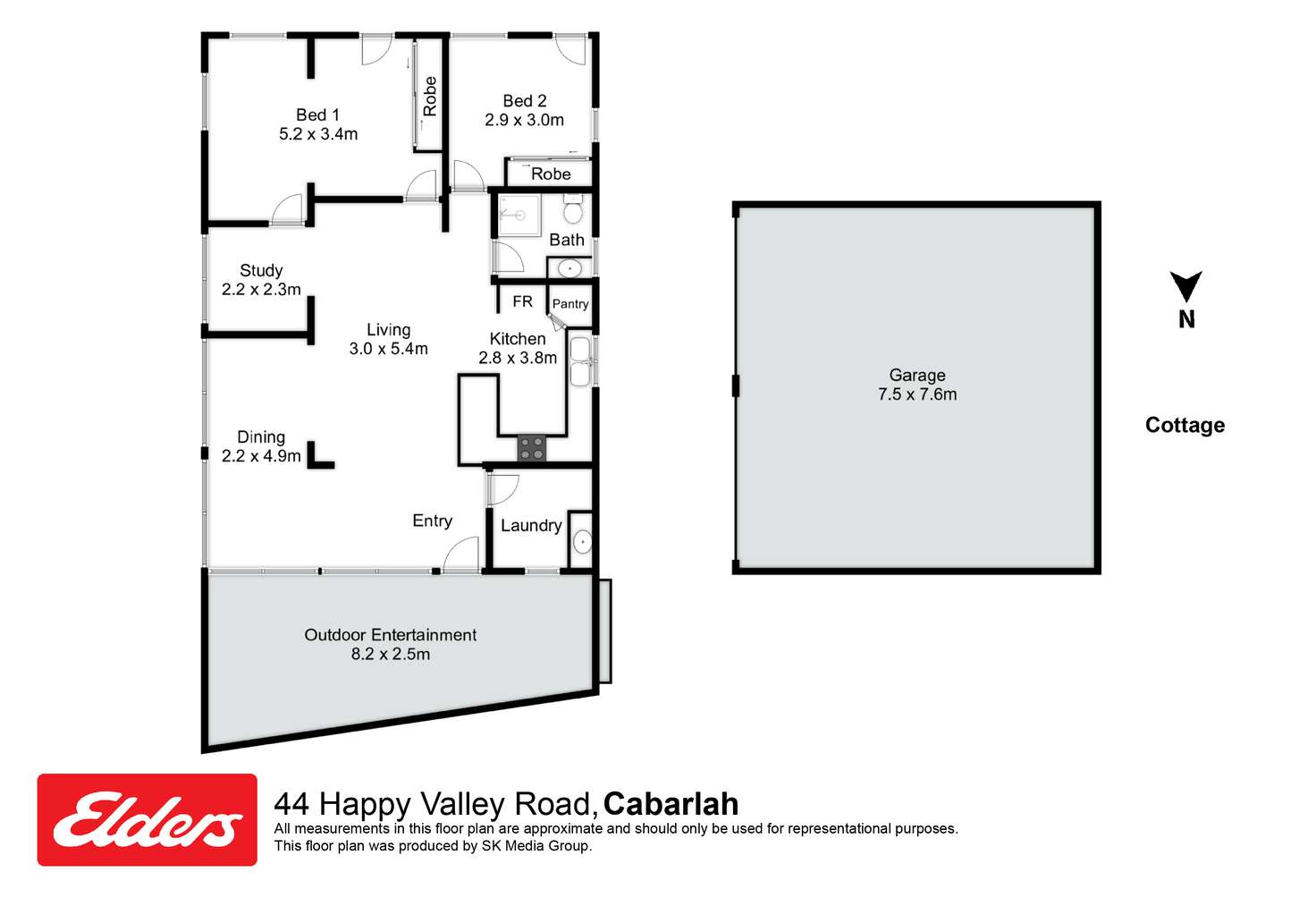 Floorplan of Homely acreageSemiRural listing, 44 Happy Valley Road, Cabarlah QLD 4352