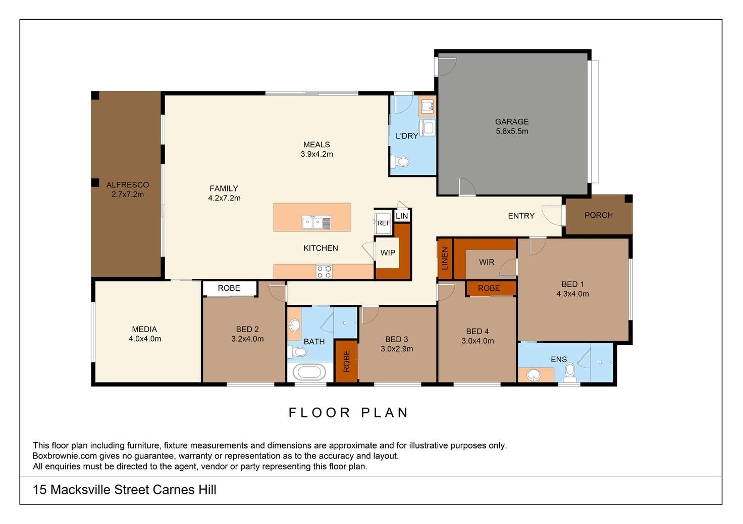Floorplan of Homely house listing, 15 Macksville Street, Carnes Hill NSW 2171