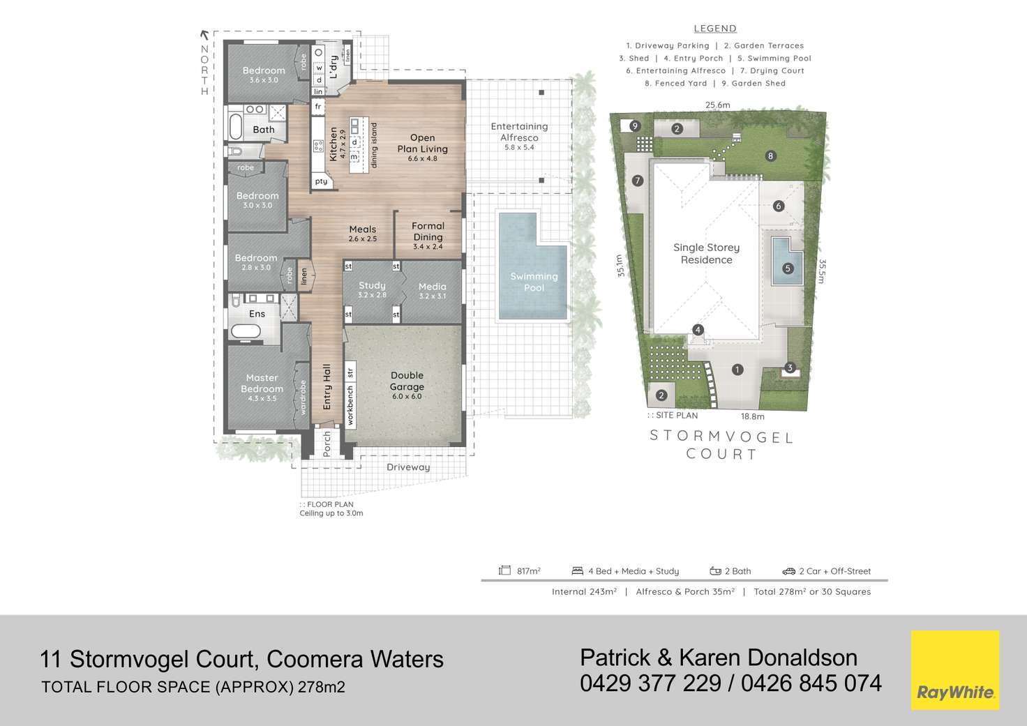 Floorplan of Homely house listing, 11 Stormvogel Court, Coomera Waters QLD 4209