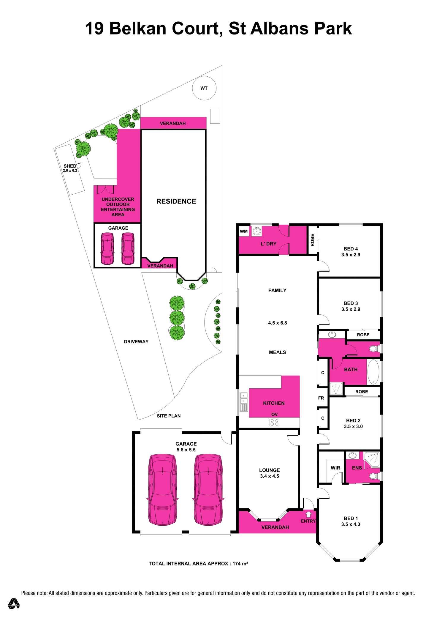 Floorplan of Homely house listing, 19 Belkan Court, St Albans Park VIC 3219