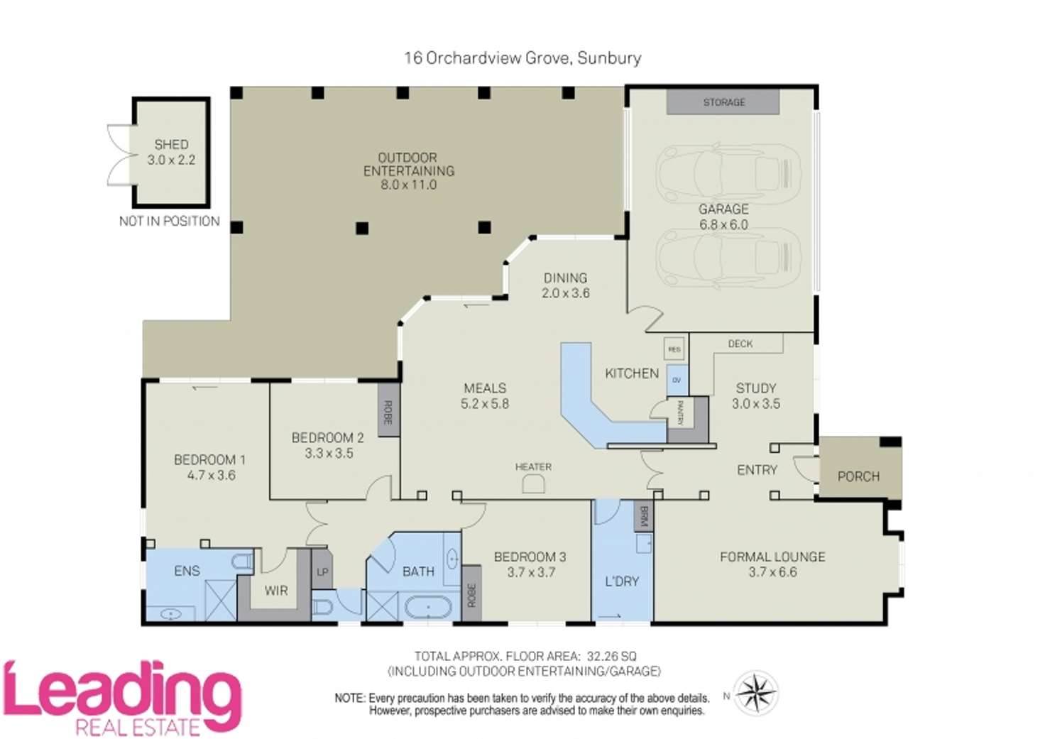 Floorplan of Homely house listing, 16 Orchardview Grove, Sunbury VIC 3429