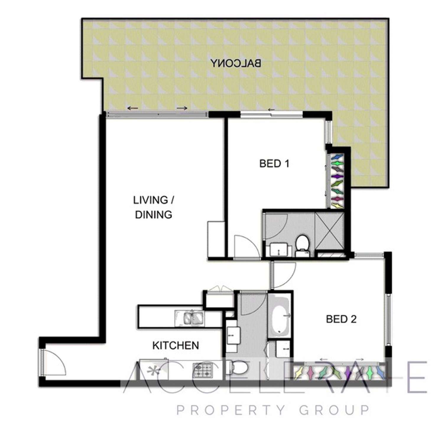 Floorplan of Homely unit listing, 10/38 Lawley Street, Kedron QLD 4031