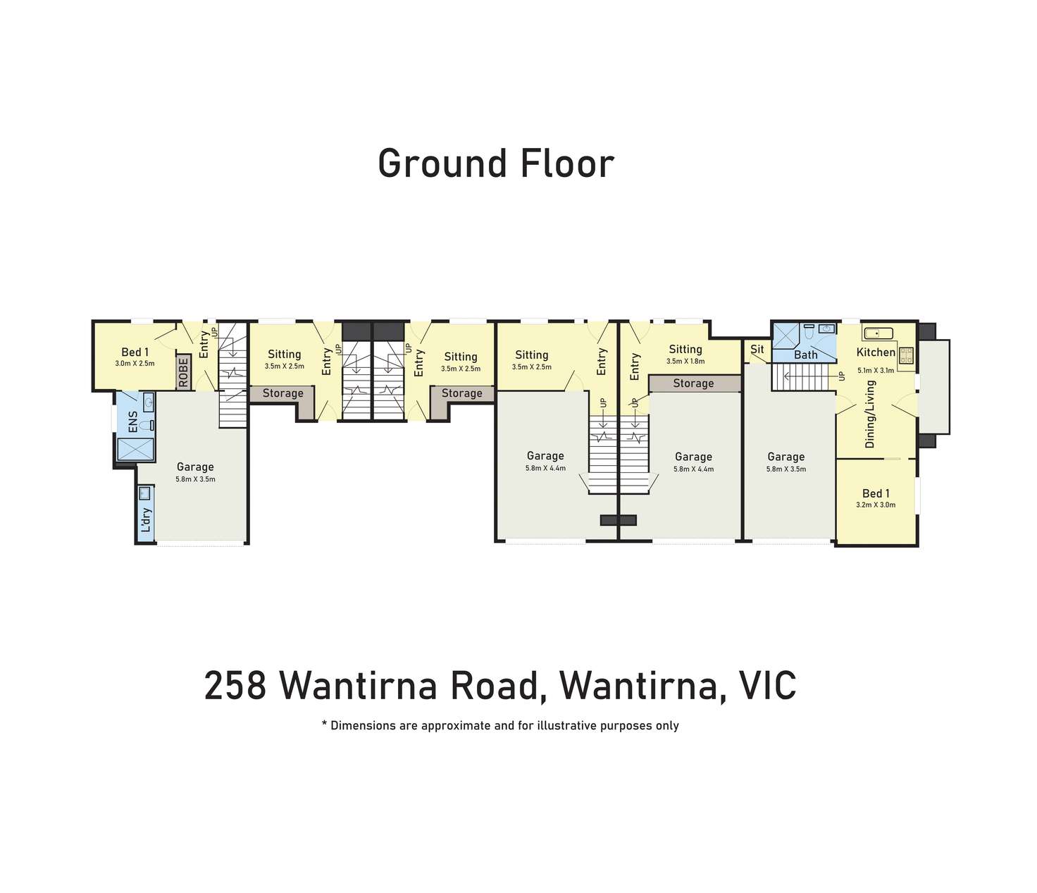 Floorplan of Homely townhouse listing, 258 Wantirna Road, Wantirna VIC 3152