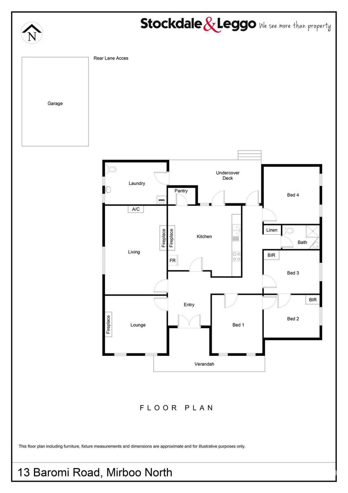 Floorplan of Homely house listing, 13 Baromi Road, Mirboo North VIC 3871