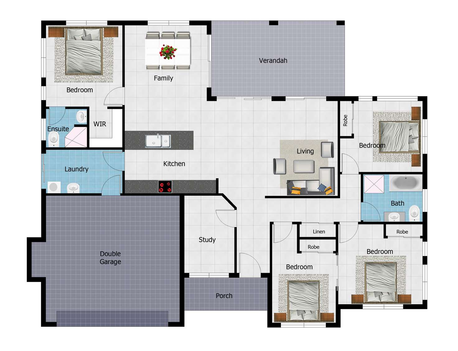 Floorplan of Homely house listing, 51 Greentree Circuit, Bushland Beach QLD 4818