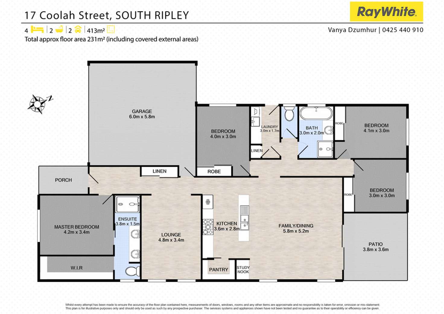 Floorplan of Homely house listing, 17 Coolah Street, South Ripley QLD 4306