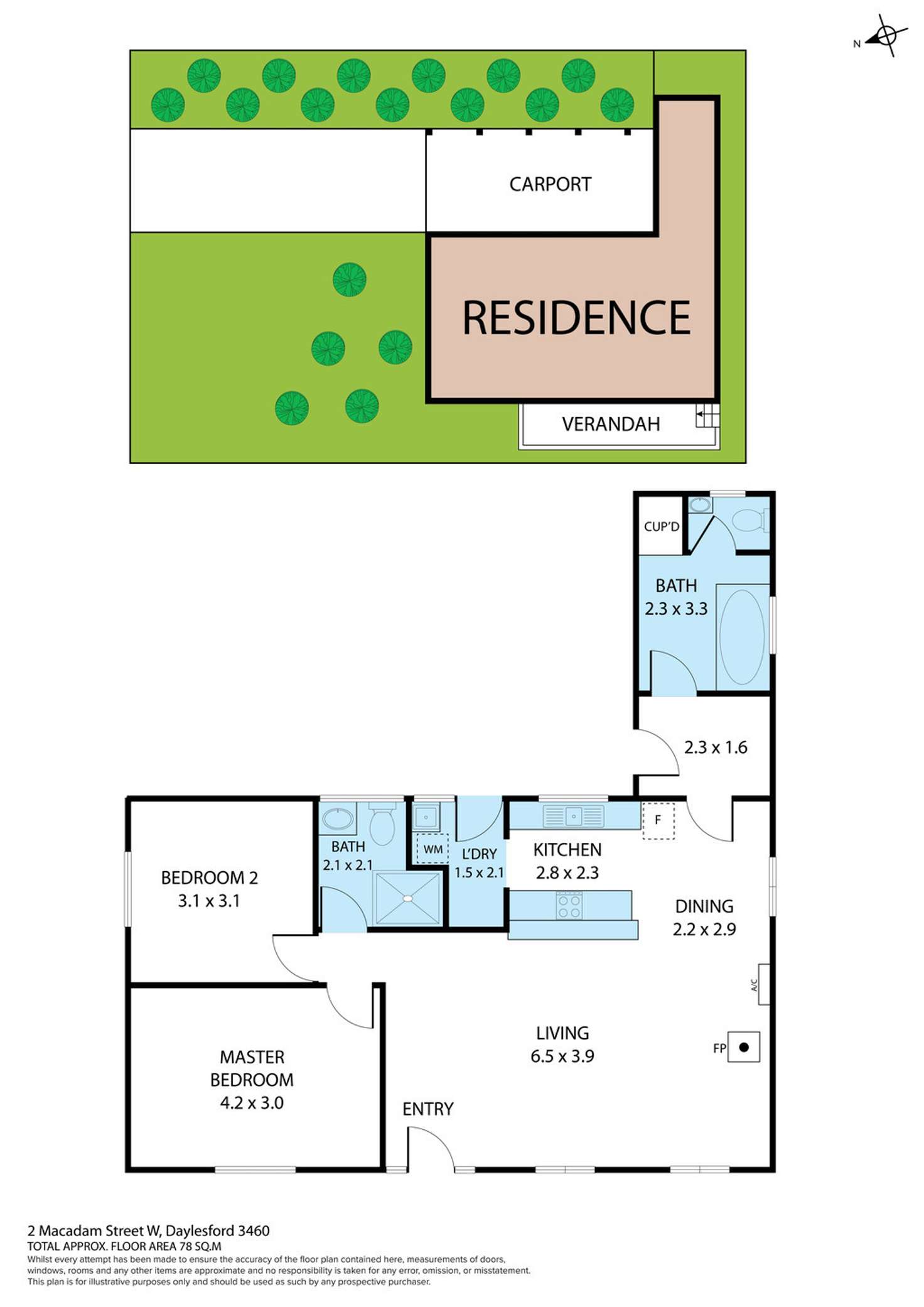 Floorplan of Homely house listing, 2 Macadam Street West, Daylesford VIC 3460