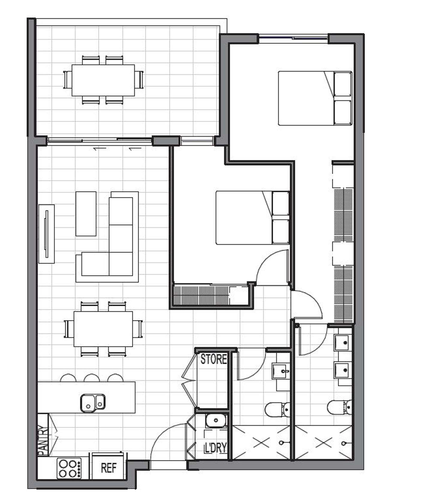 Floorplan of Homely apartment listing, 403/6 Algar Street, Windsor QLD 4030