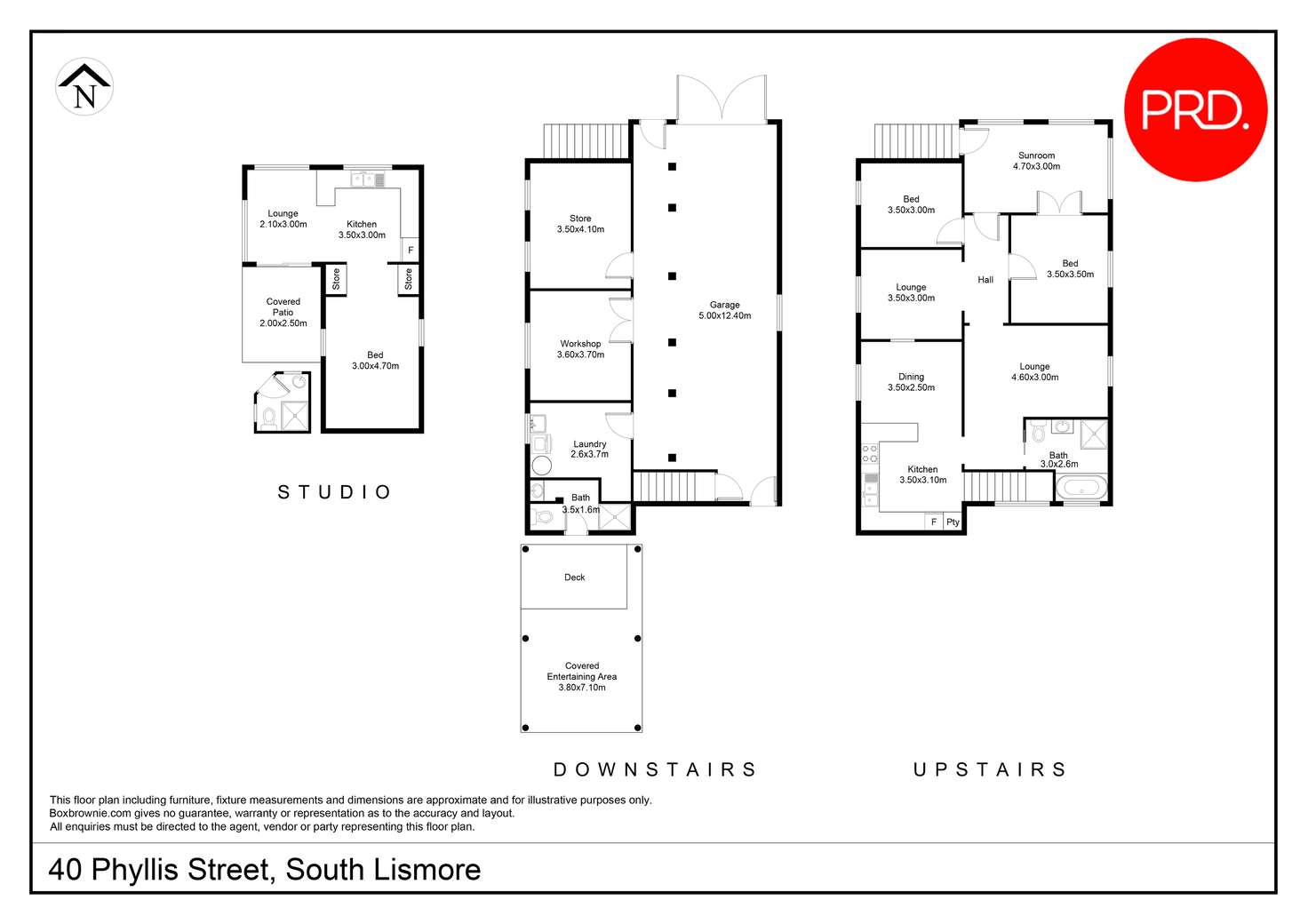 Floorplan of Homely house listing, 40 Phyllis Street, South Lismore NSW 2480