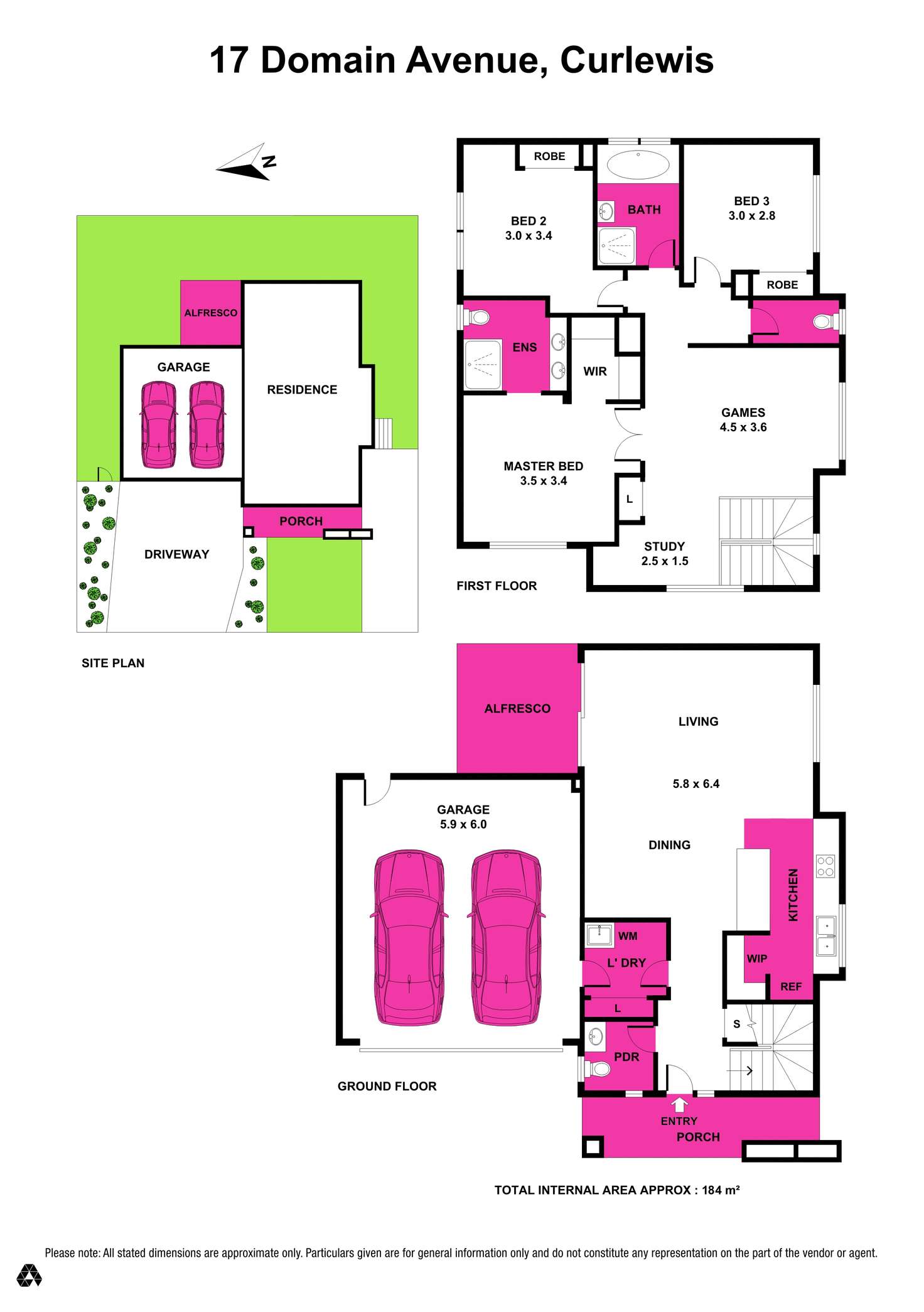 Floorplan of Homely house listing, 17 Domain Avenue, Curlewis VIC 3222