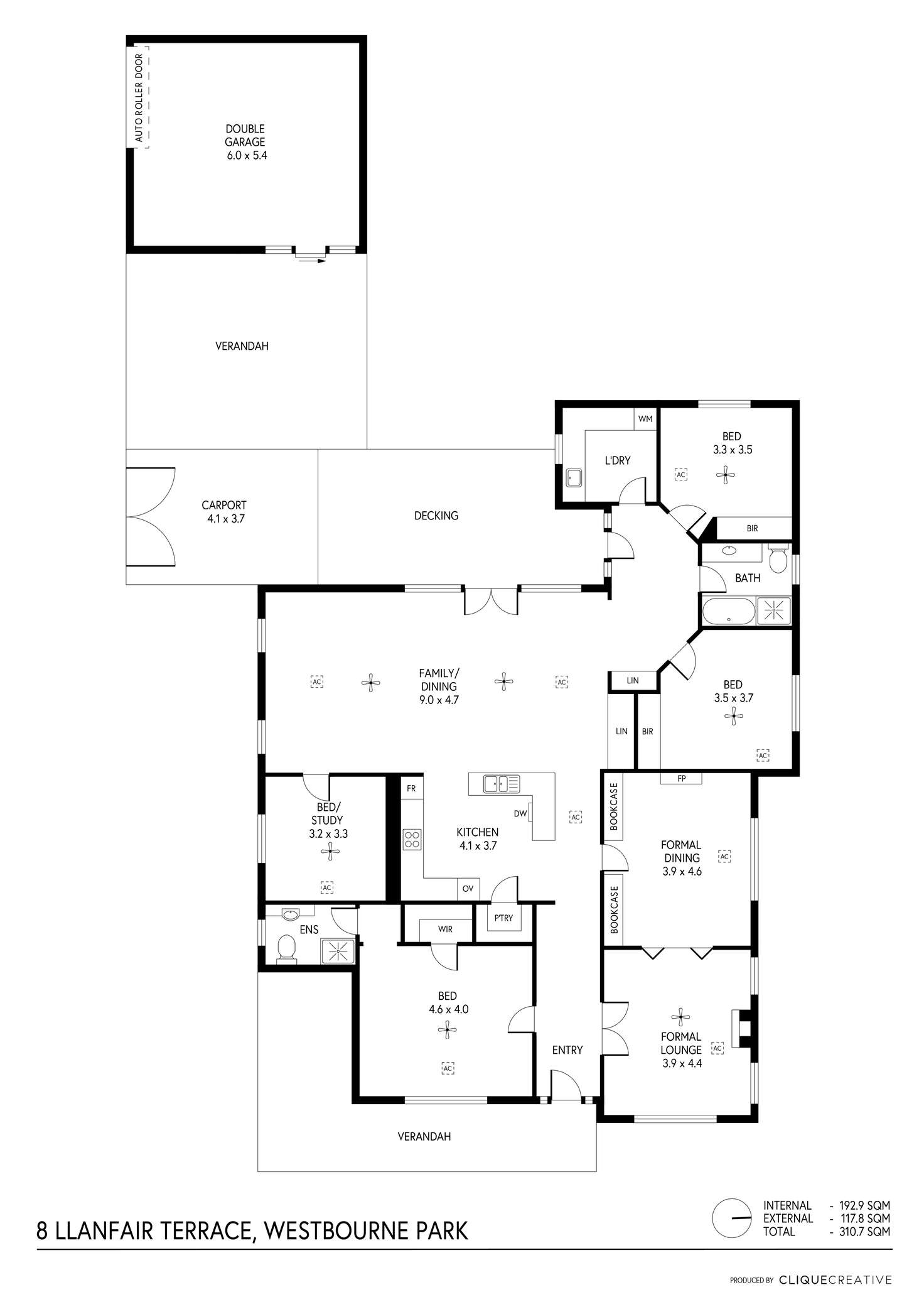 Floorplan of Homely house listing, 8 Llanfair Terrace, Westbourne Park SA 5041