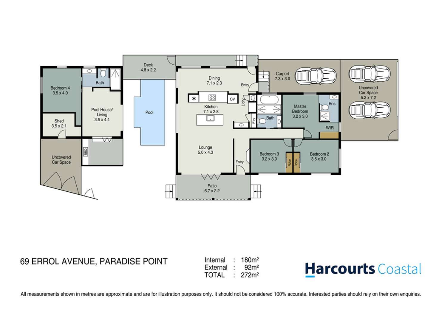 Floorplan of Homely house listing, 69 Errol Avenue, Paradise Point QLD 4216