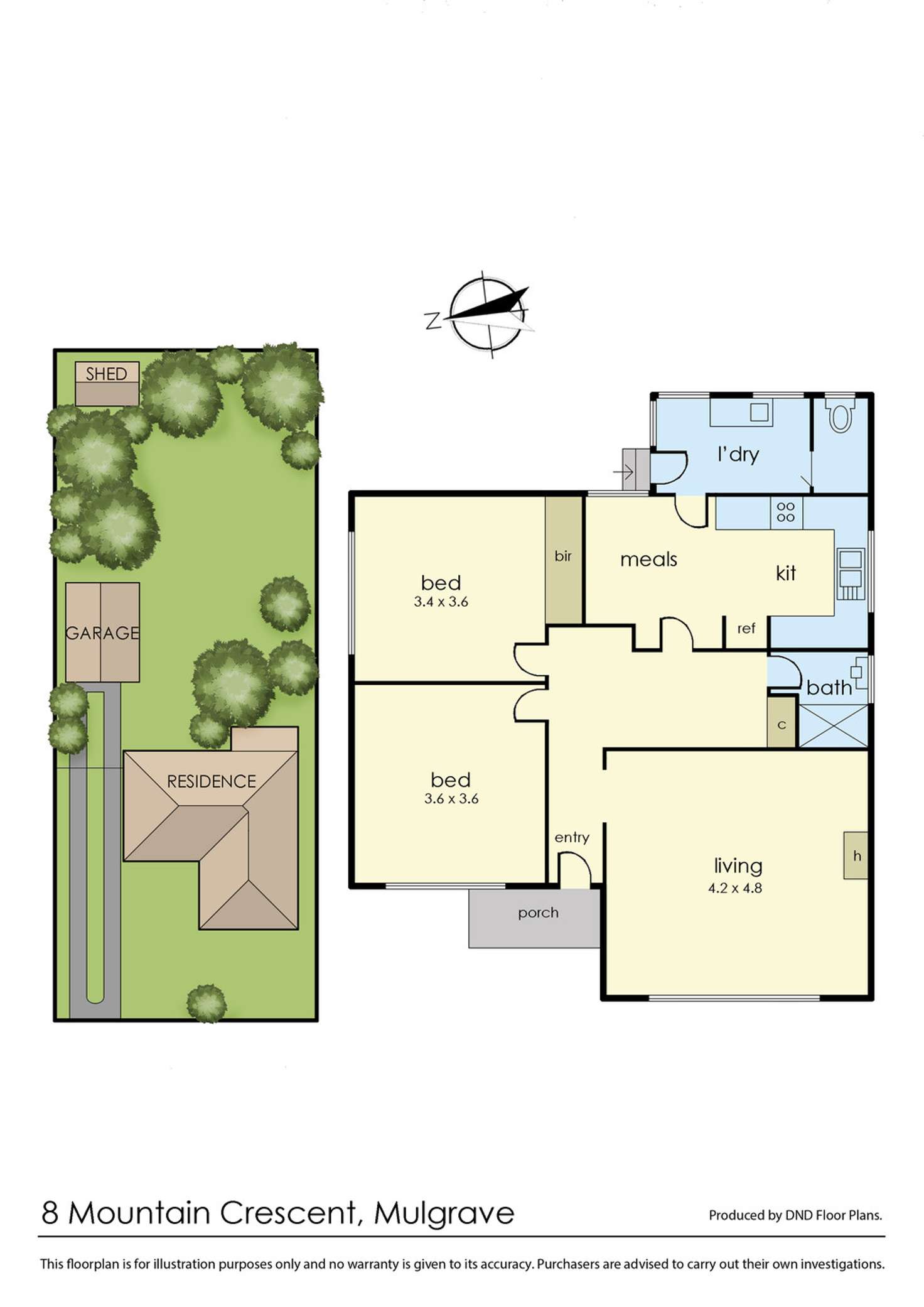 Floorplan of Homely house listing, 8 Mountain Crescent, Mulgrave VIC 3170