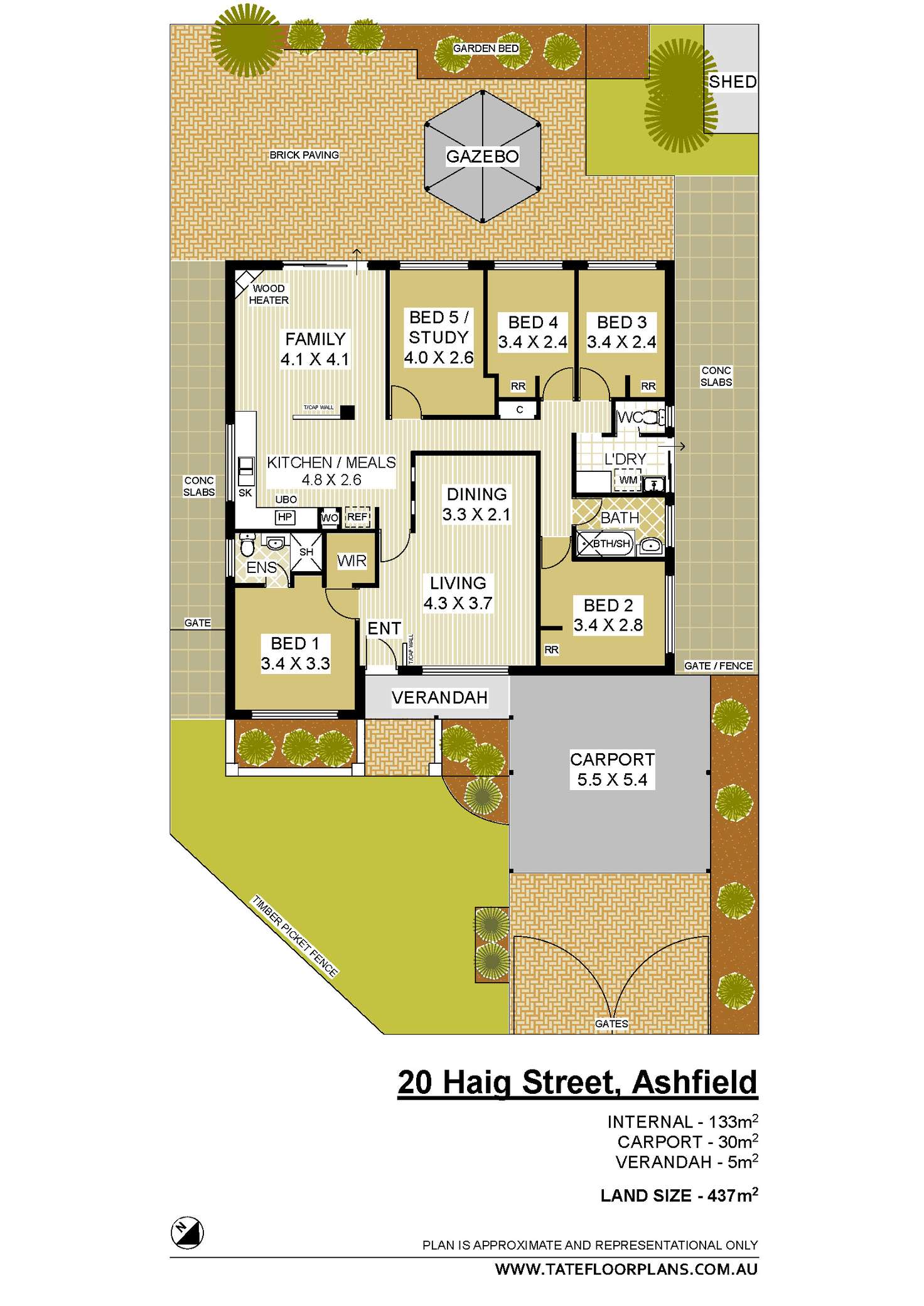 Floorplan of Homely house listing, 20 Haig Street, Ashfield WA 6054