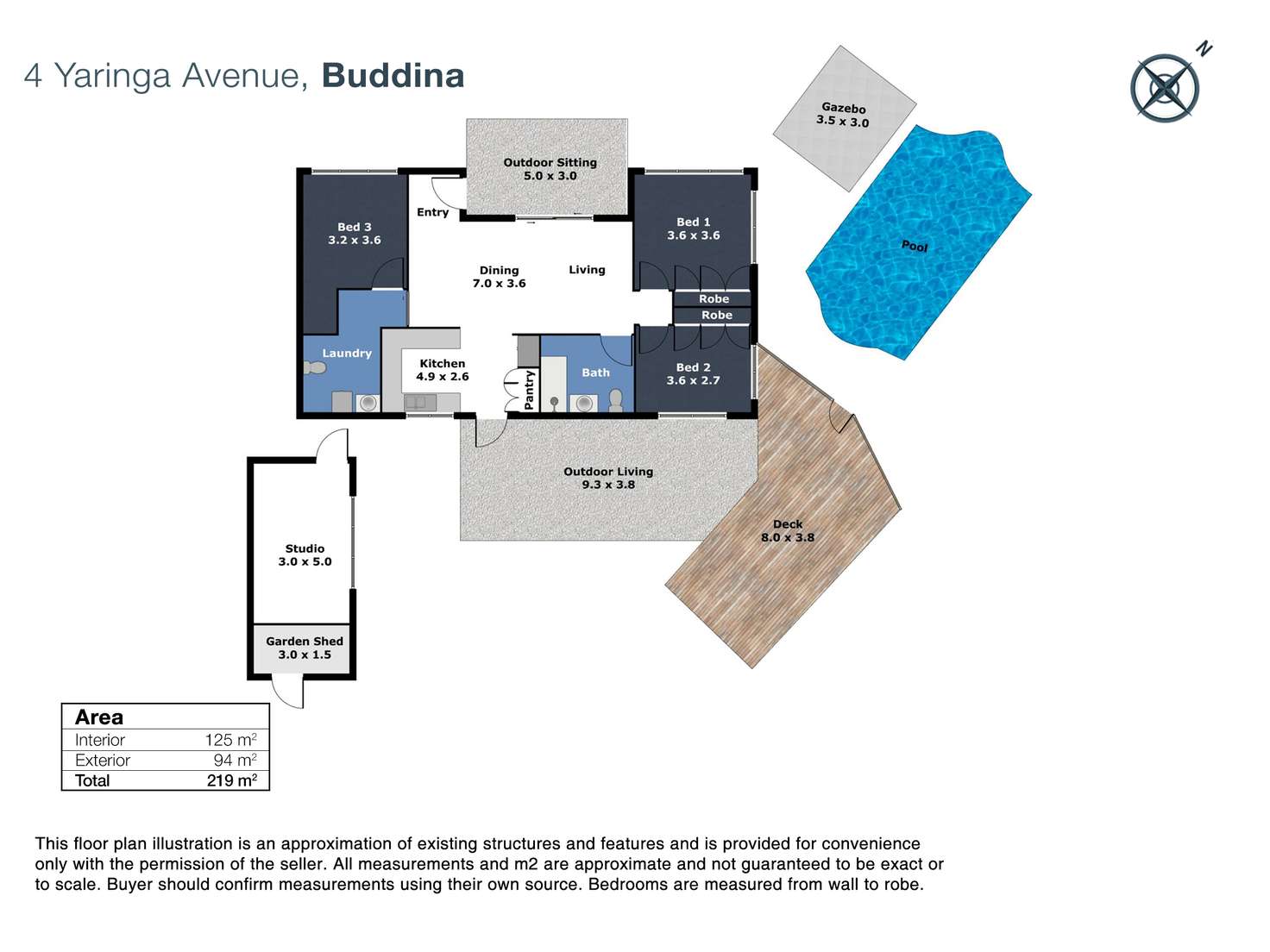 Floorplan of Homely house listing, 4 Yaringa Avenue, Buddina QLD 4575