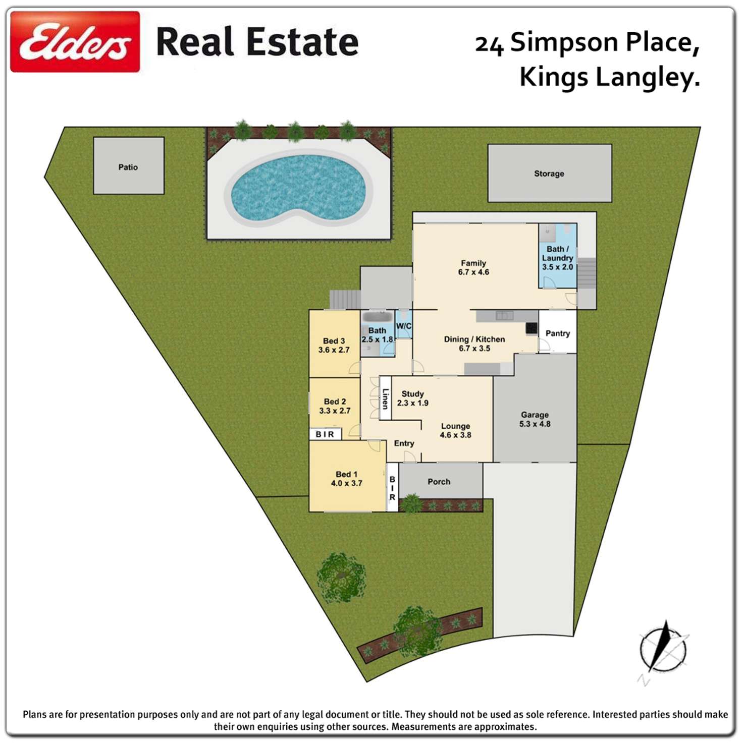Floorplan of Homely house listing, 24 Simpson Place, Kings Langley NSW 2147