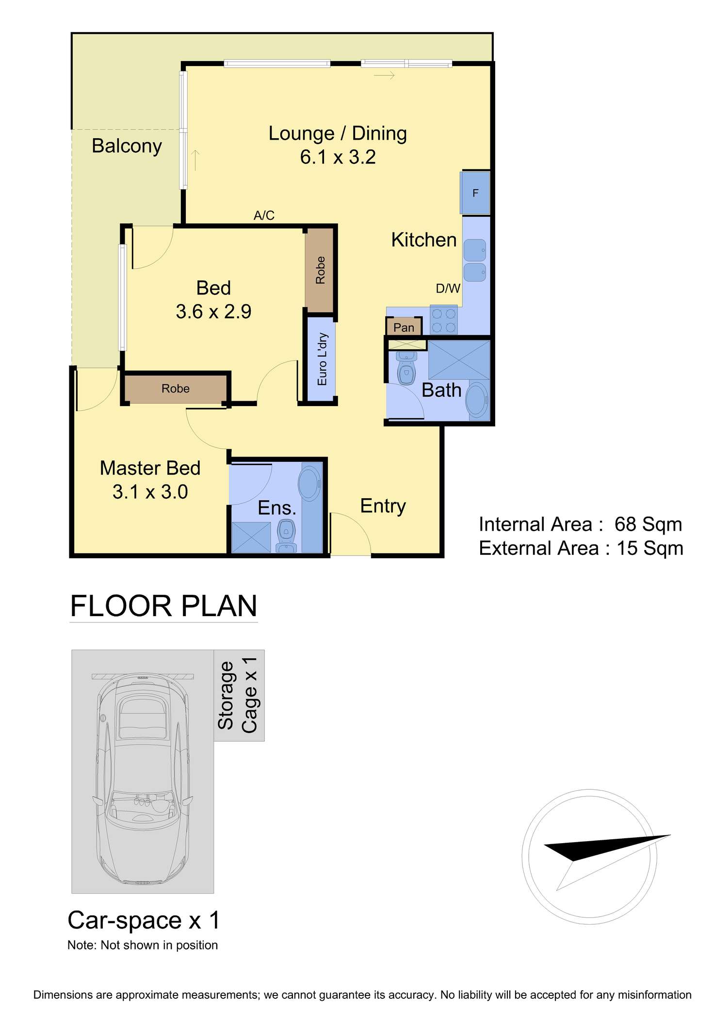 Floorplan of Homely apartment listing, 208/105 Upper Heidelberg Road, Ivanhoe VIC 3079